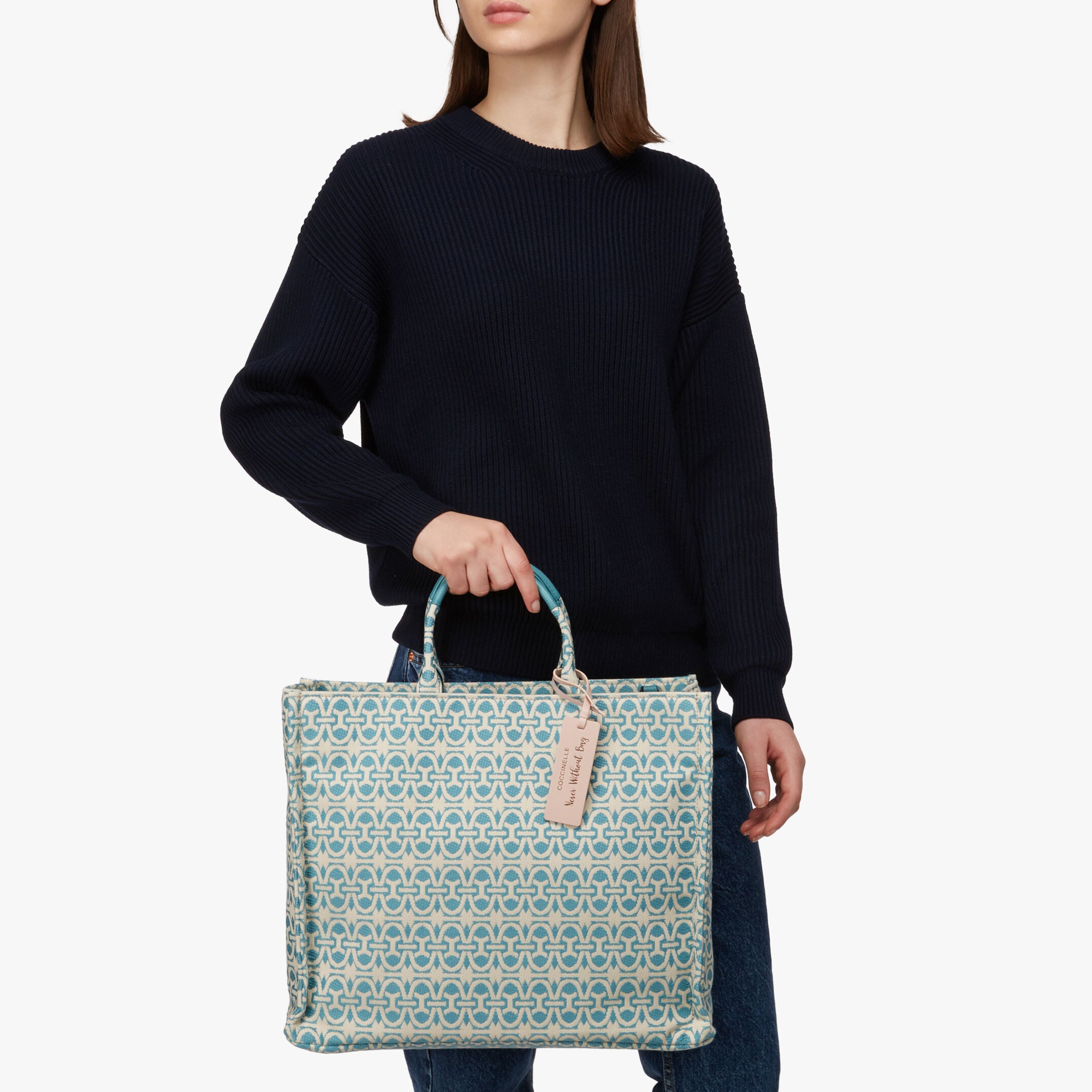 Coccinelle Women's Bag - White/light blue
