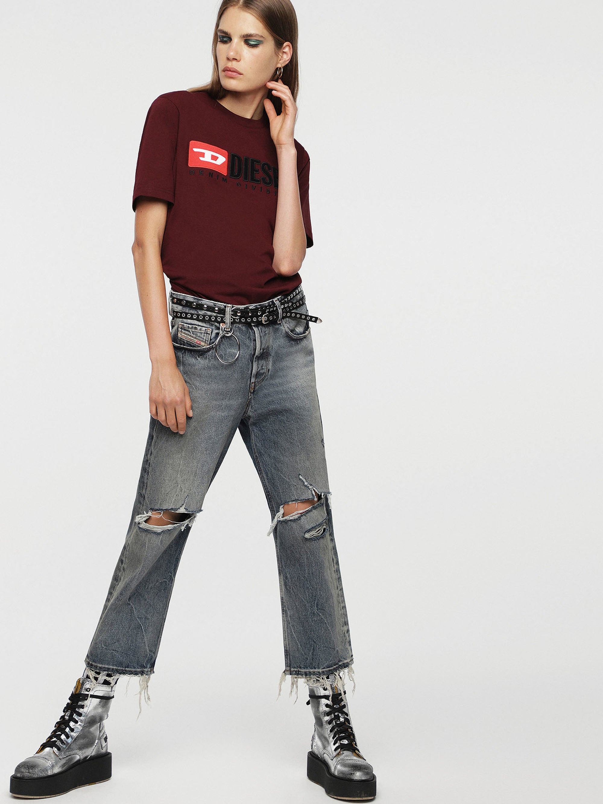 Diesel T-shirt Unisex - Bordeaux