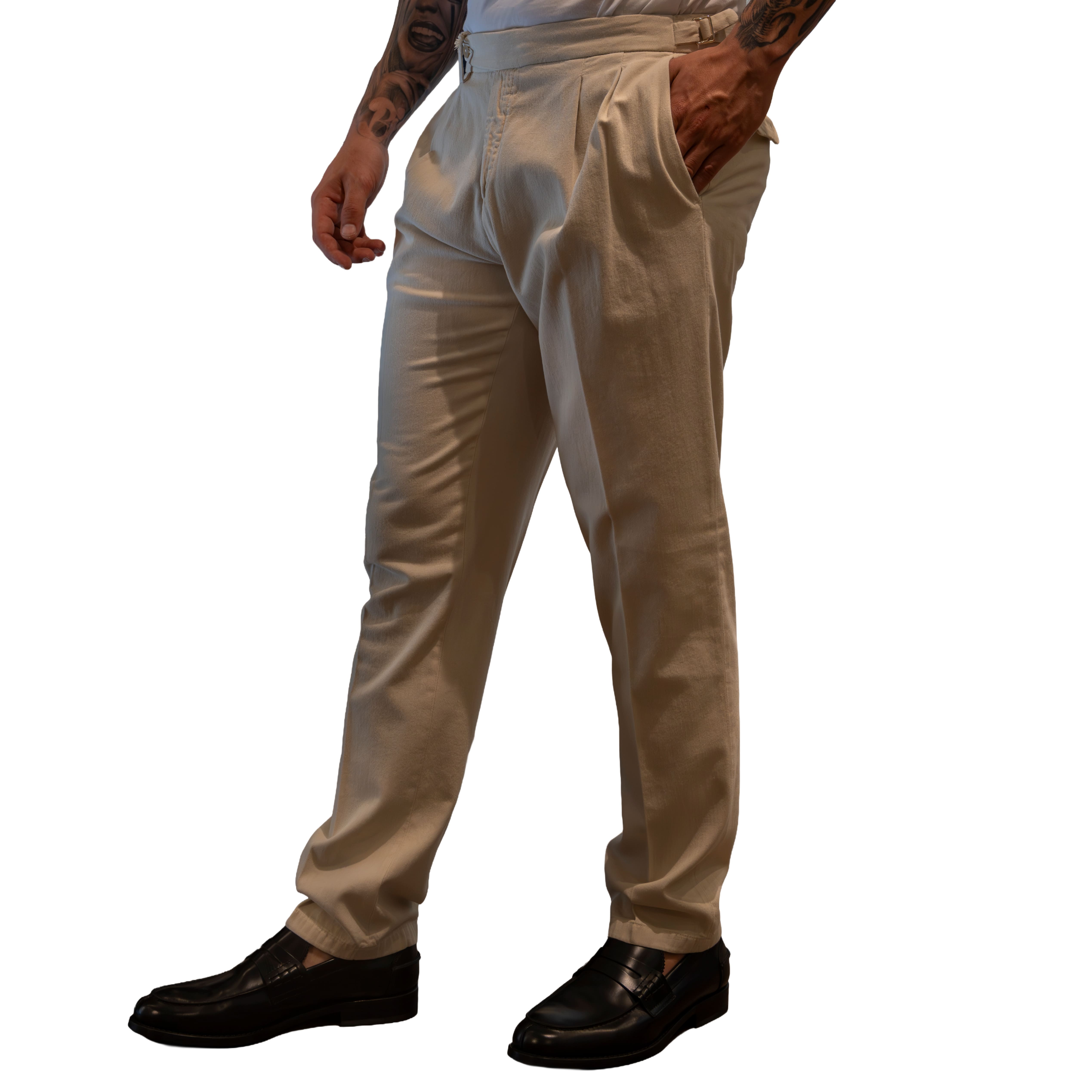 Pantalone Briglia Quartieri - Gesso