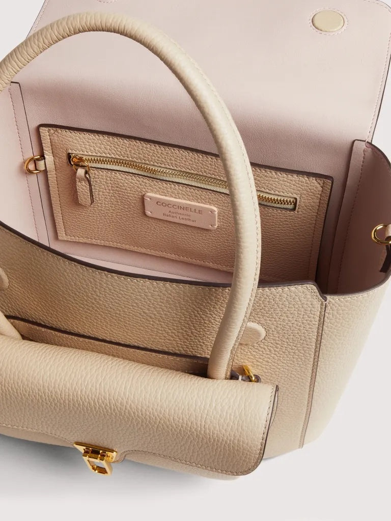 Borsa Coccinelle Double Beat Medium - Sandshell