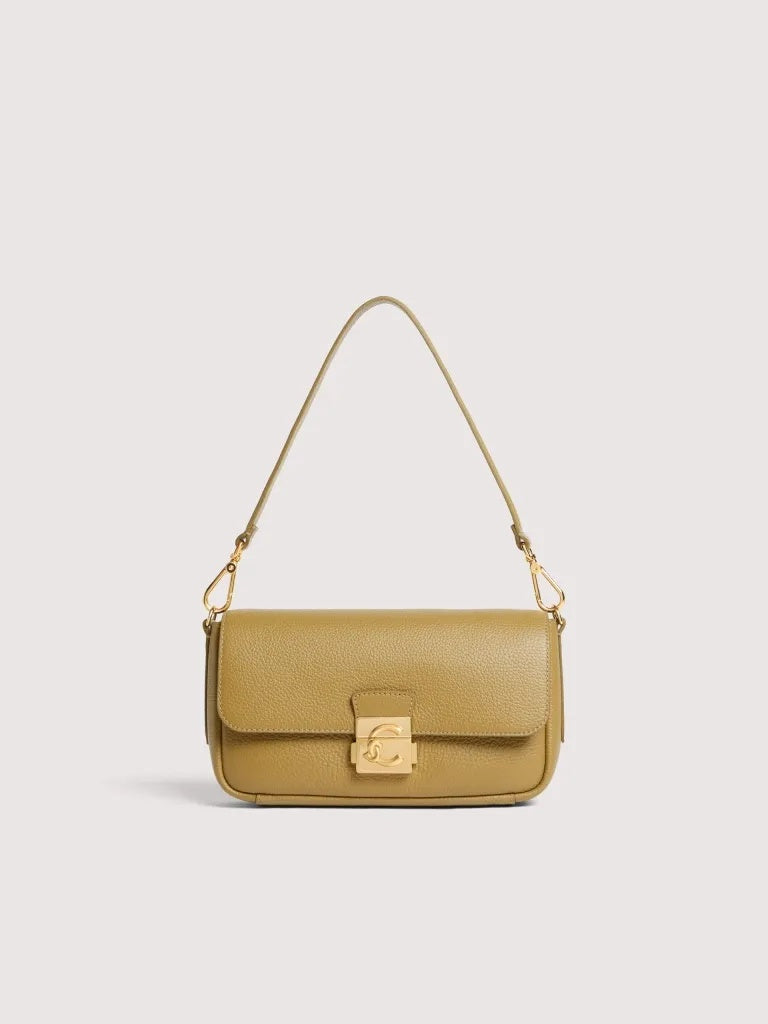Borsa a Spalla Coccinelle C-Me Lock Medium - Seagrass