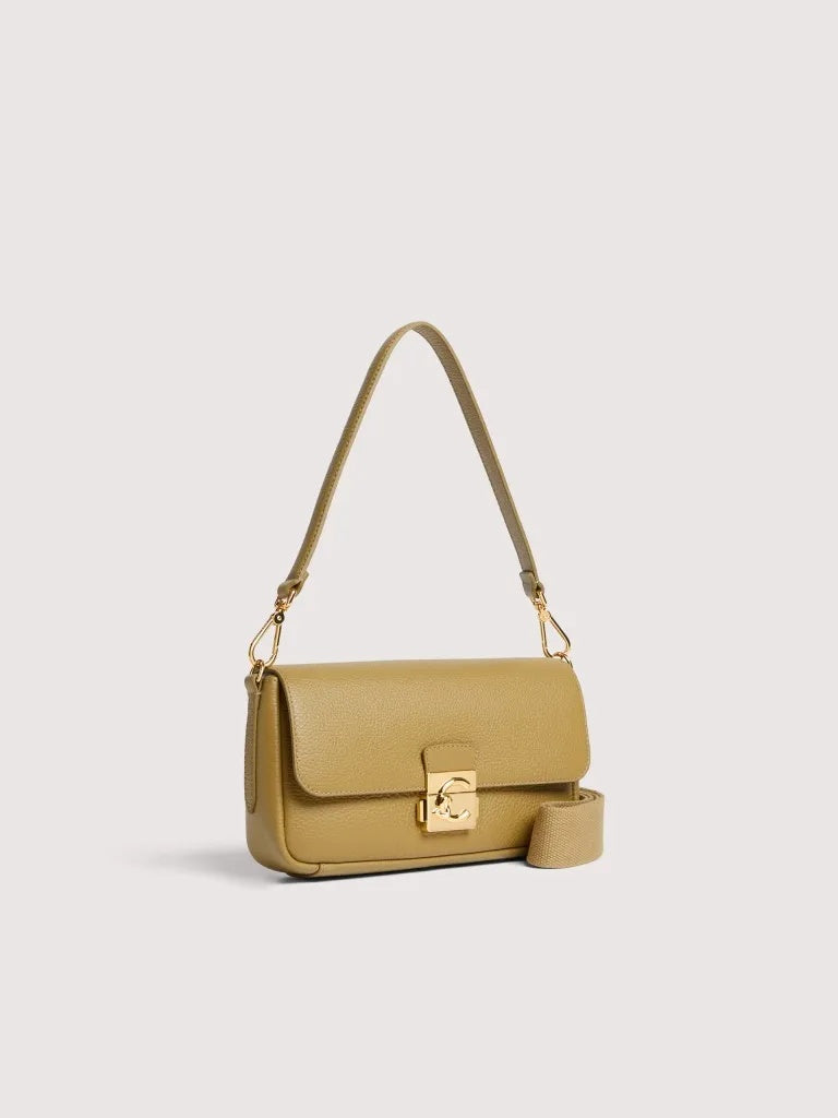 Borsa a Spalla Coccinelle C-Me Lock Medium - Seagrass