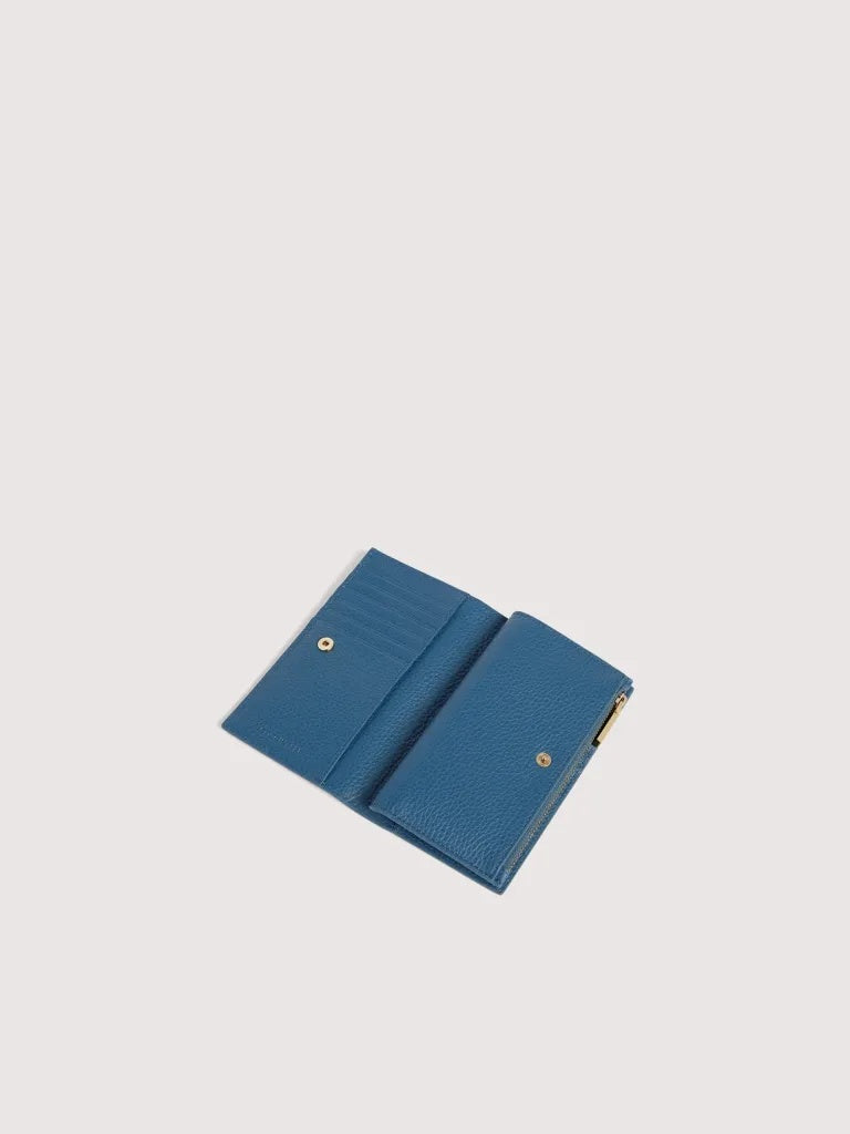 Portafoglio Medium Coccinelle Metallic Large - Deepblue