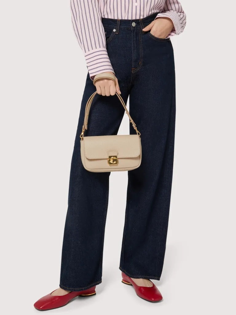 Minibag a Spalla Coccinelle C-Me Lock mini - Seagrass