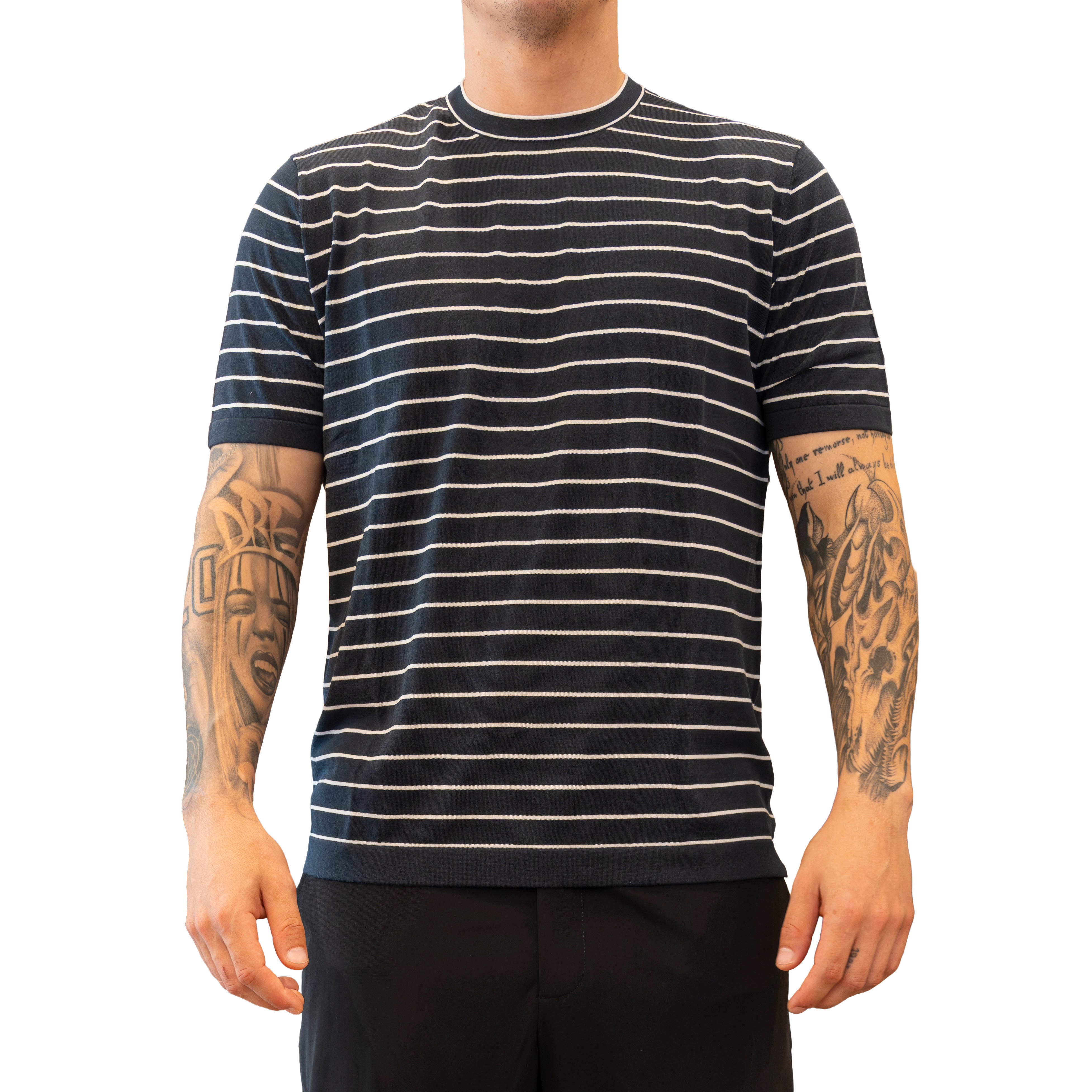 T-shirt Diktat in Magia Fresh Cotton - blu notte