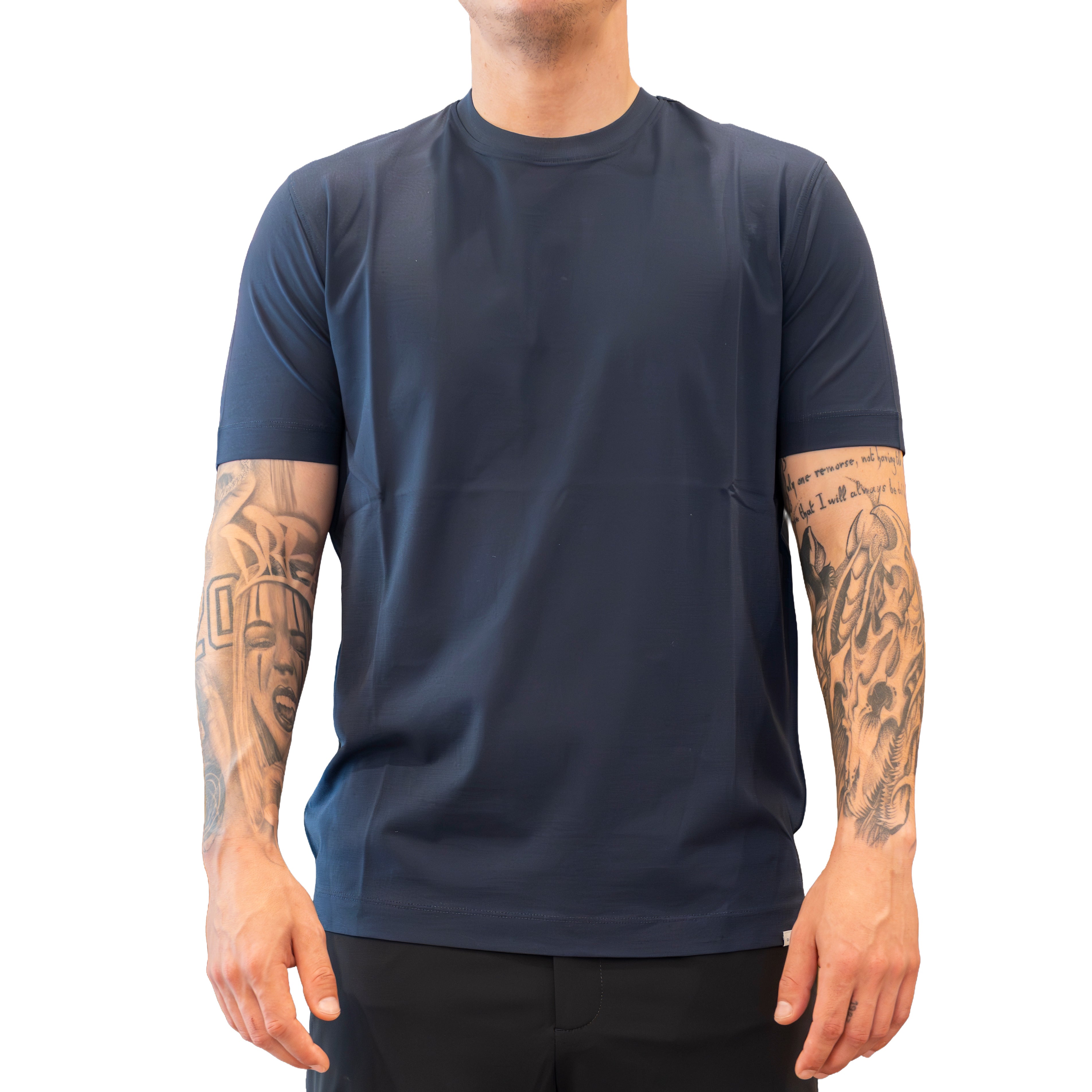 T-shirt Diktat in Magia Ice Cotton - Blu