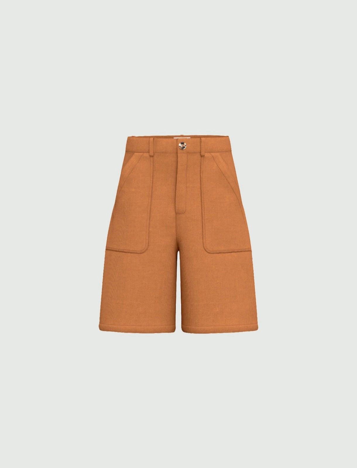 Bermuda Emme in puro lino - Terra