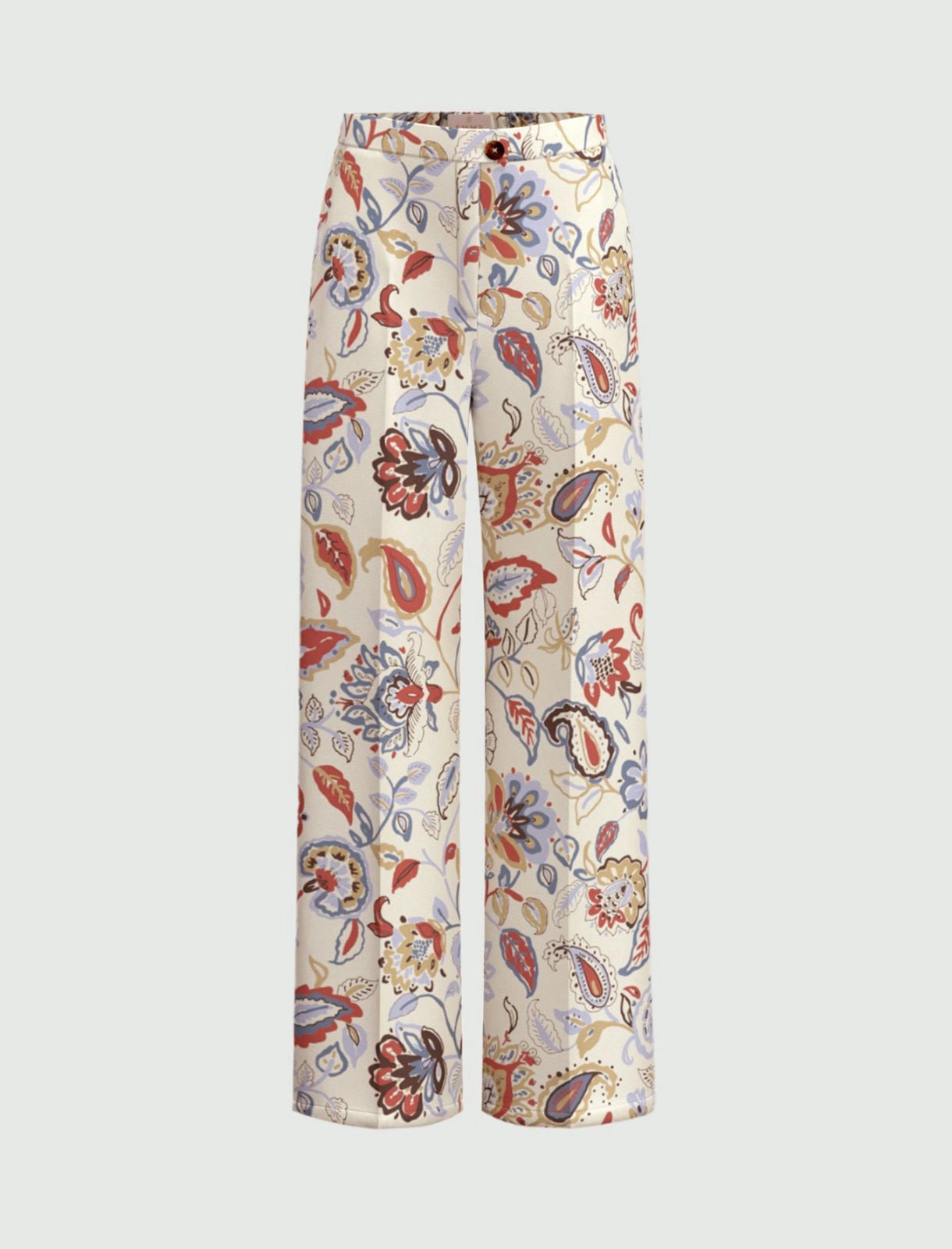 Pantalone Emme in Twill Stampato - Bianco