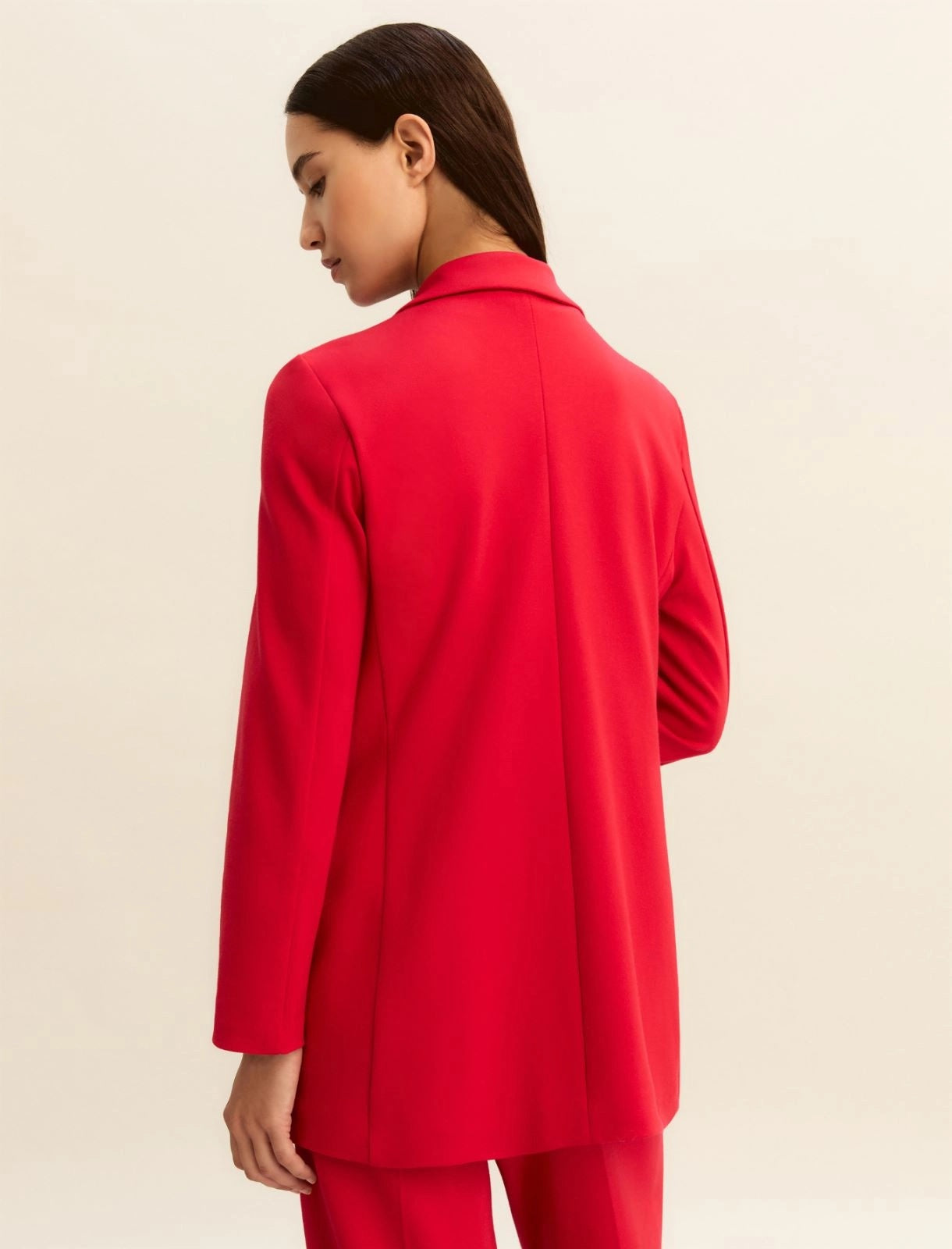 Giacca Emme Monopetto in Jersey Stretch - Rosso