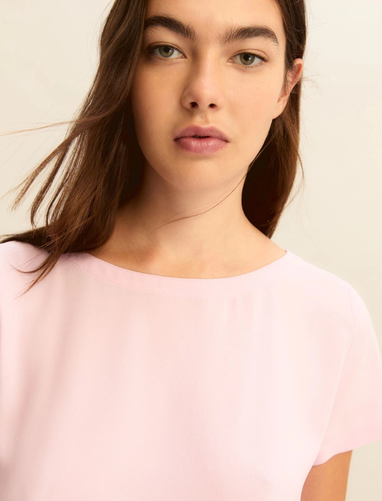 Blusa Emme in Crepe di Misto Seta - Rosa