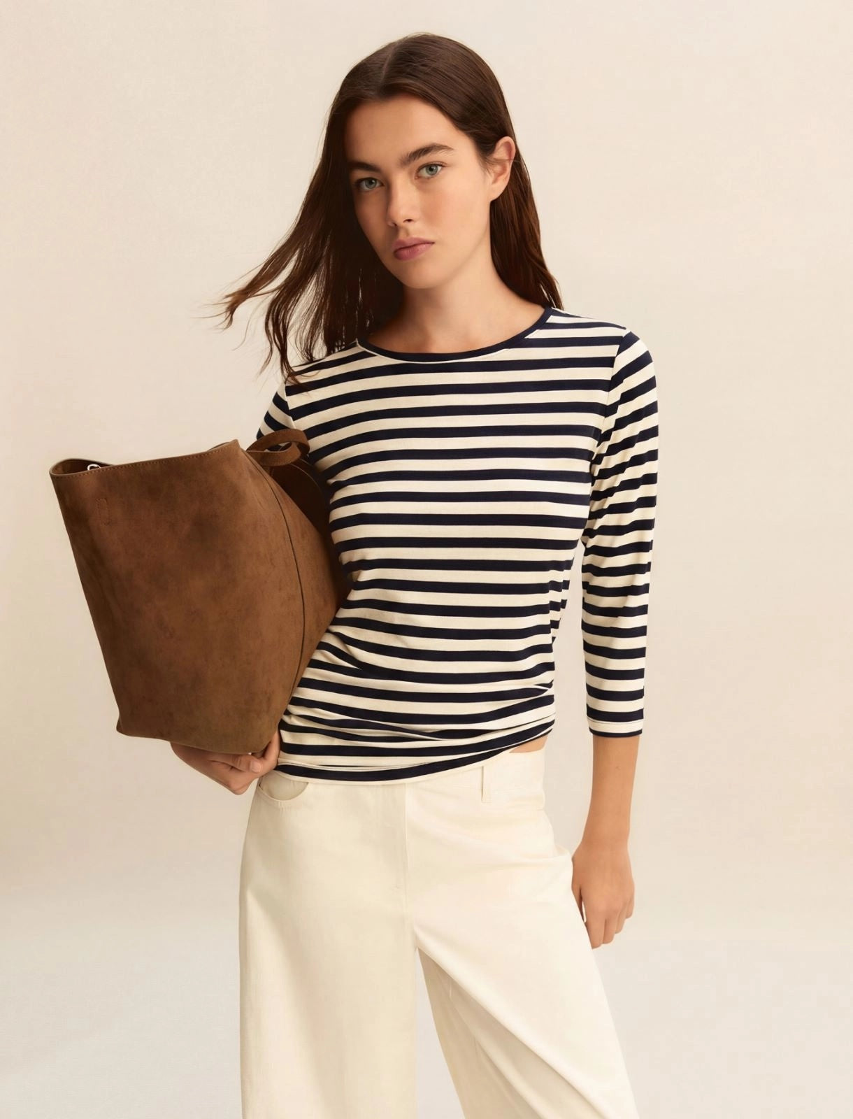 T-shirt Emme in Jersey Stretch - Blu