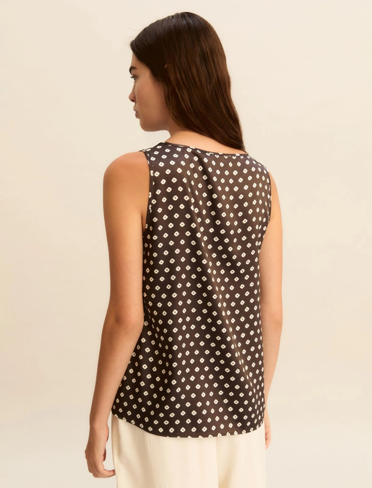 Canotta Emme in Twill Stampato - Kaki
