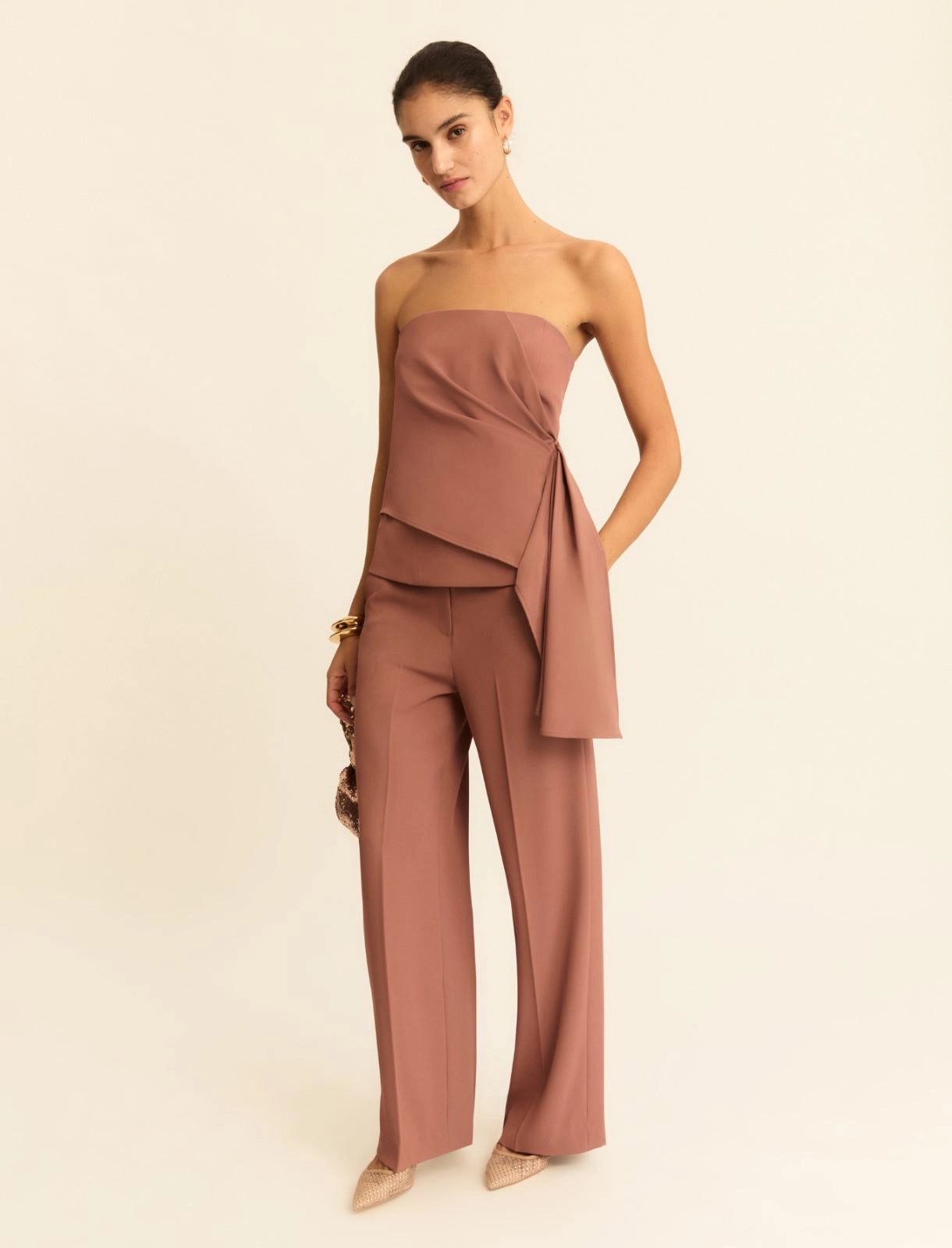 Coordinato Blusa e Pantalone Emme - Malva