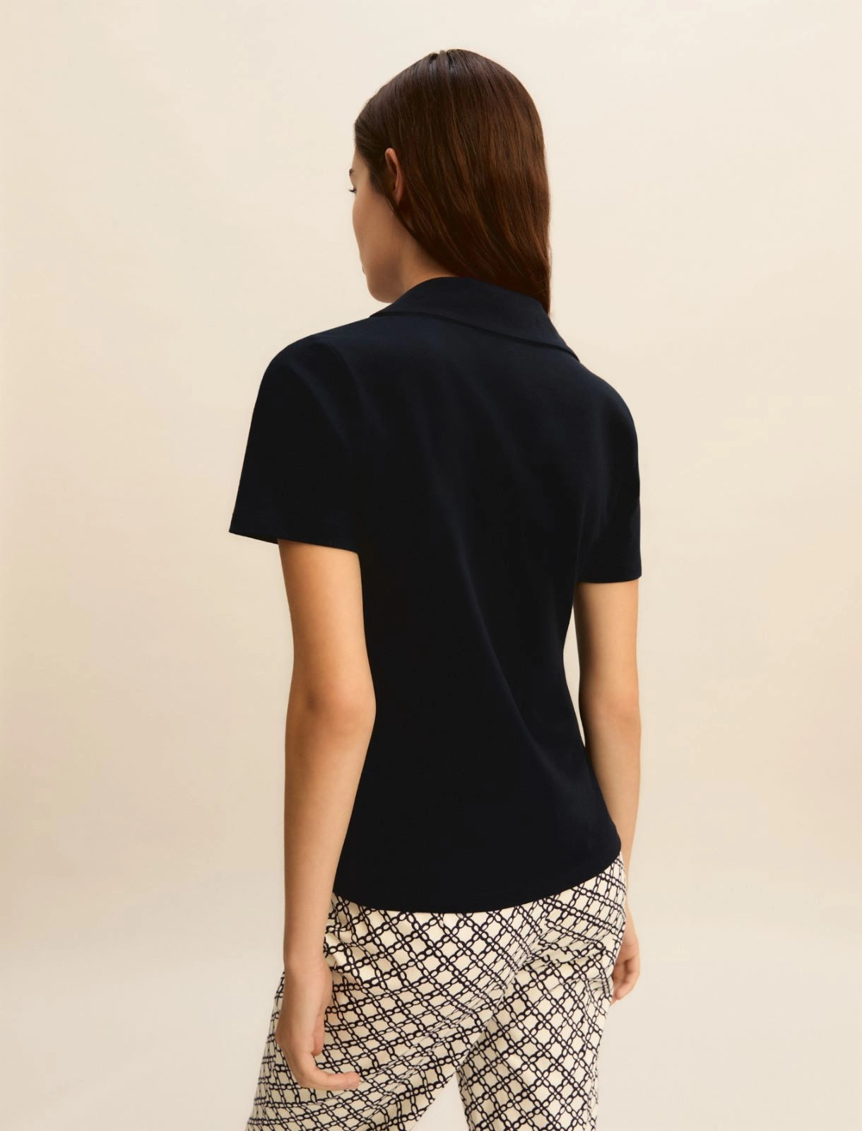 Polo Emme con Perle e Cristalli - Blu