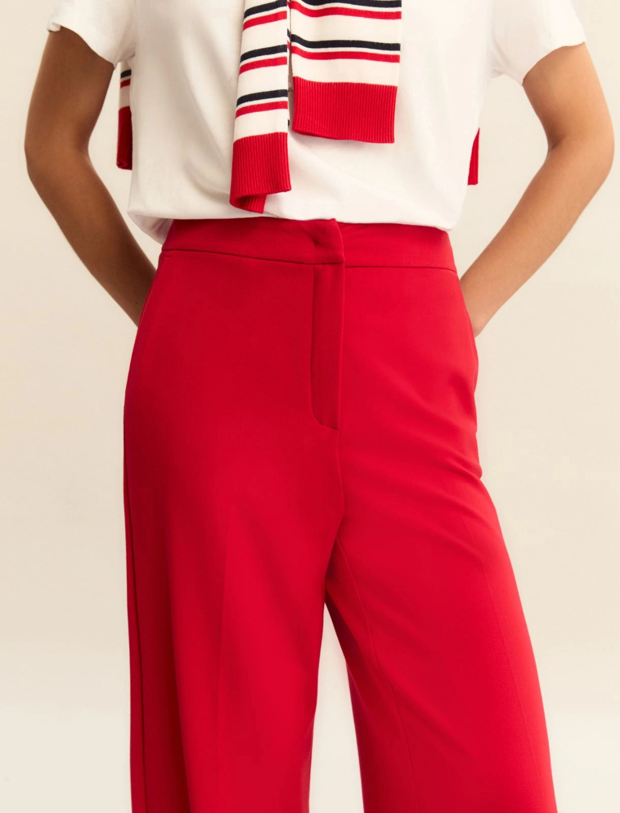 Pantalone Ampio Emme in Jersey - Rosso