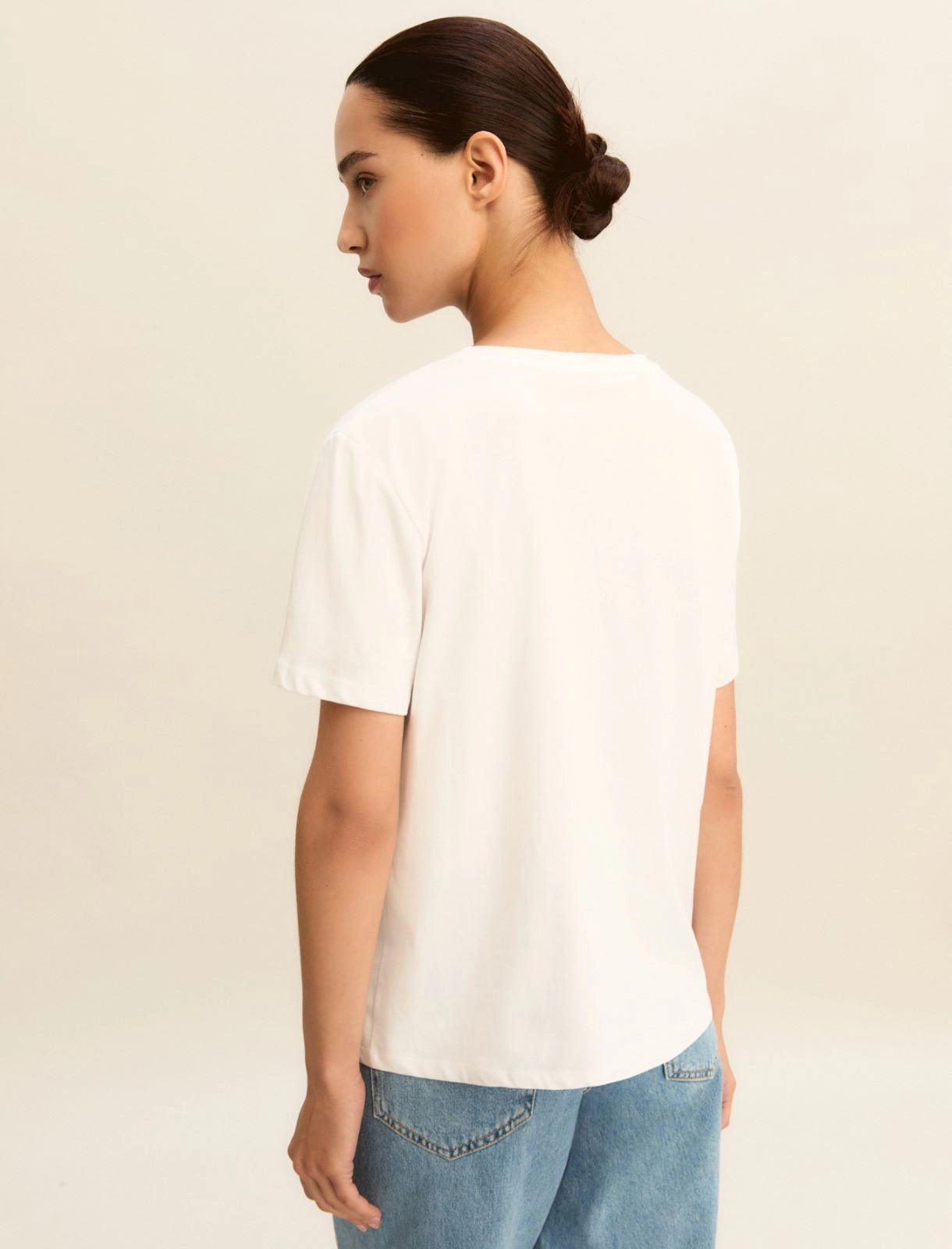 T-shirt con Stampa Emme - Blu