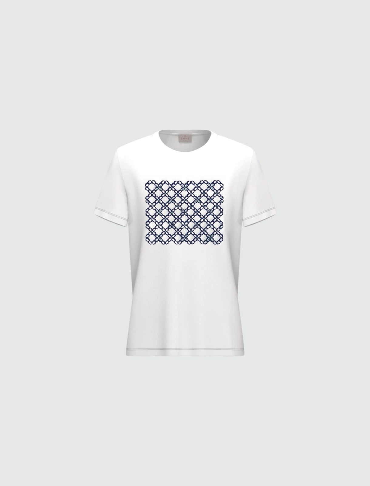 T-shirt con Stampa Emme - Blu