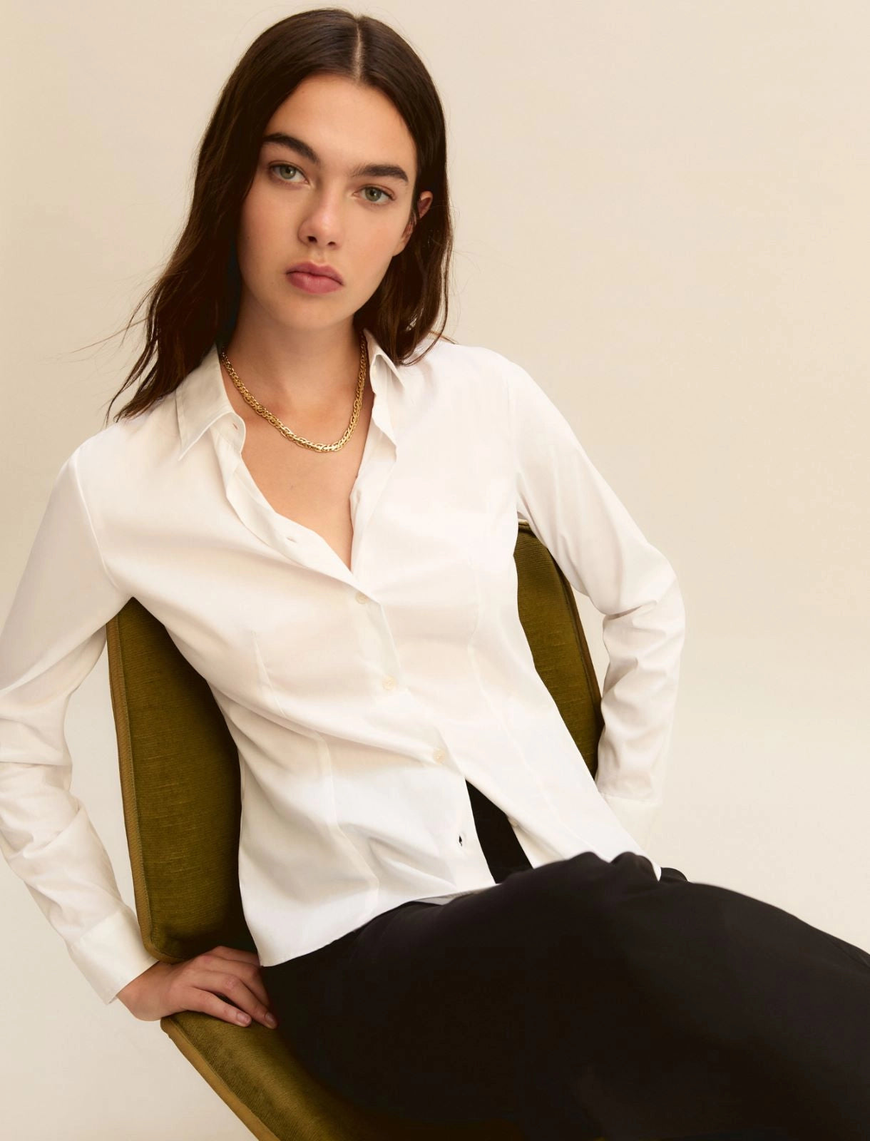 Camicia Emme in Popeline Stretch - Bianco