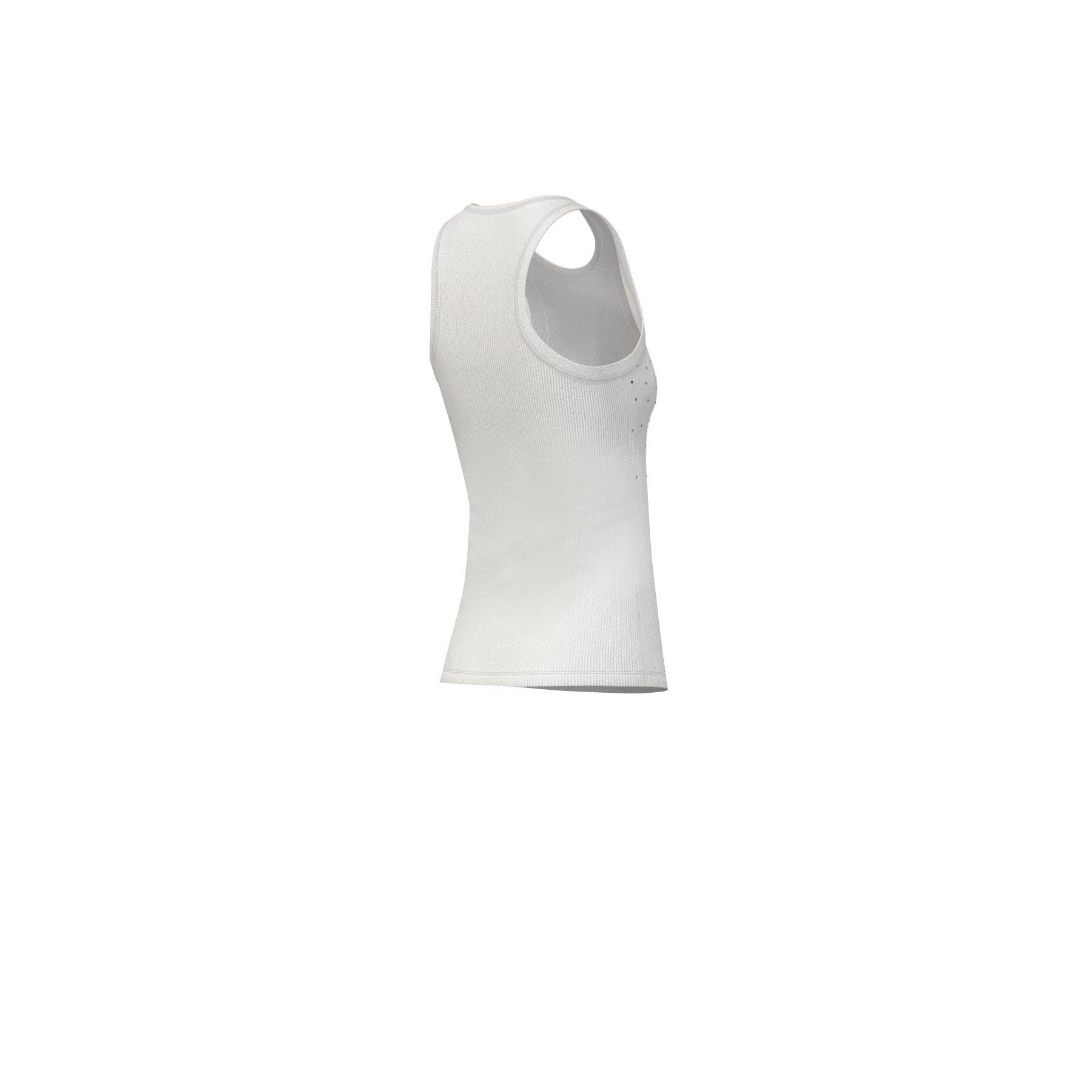 Canotta Emme in Jersey di Cotone Stretch - Bianco