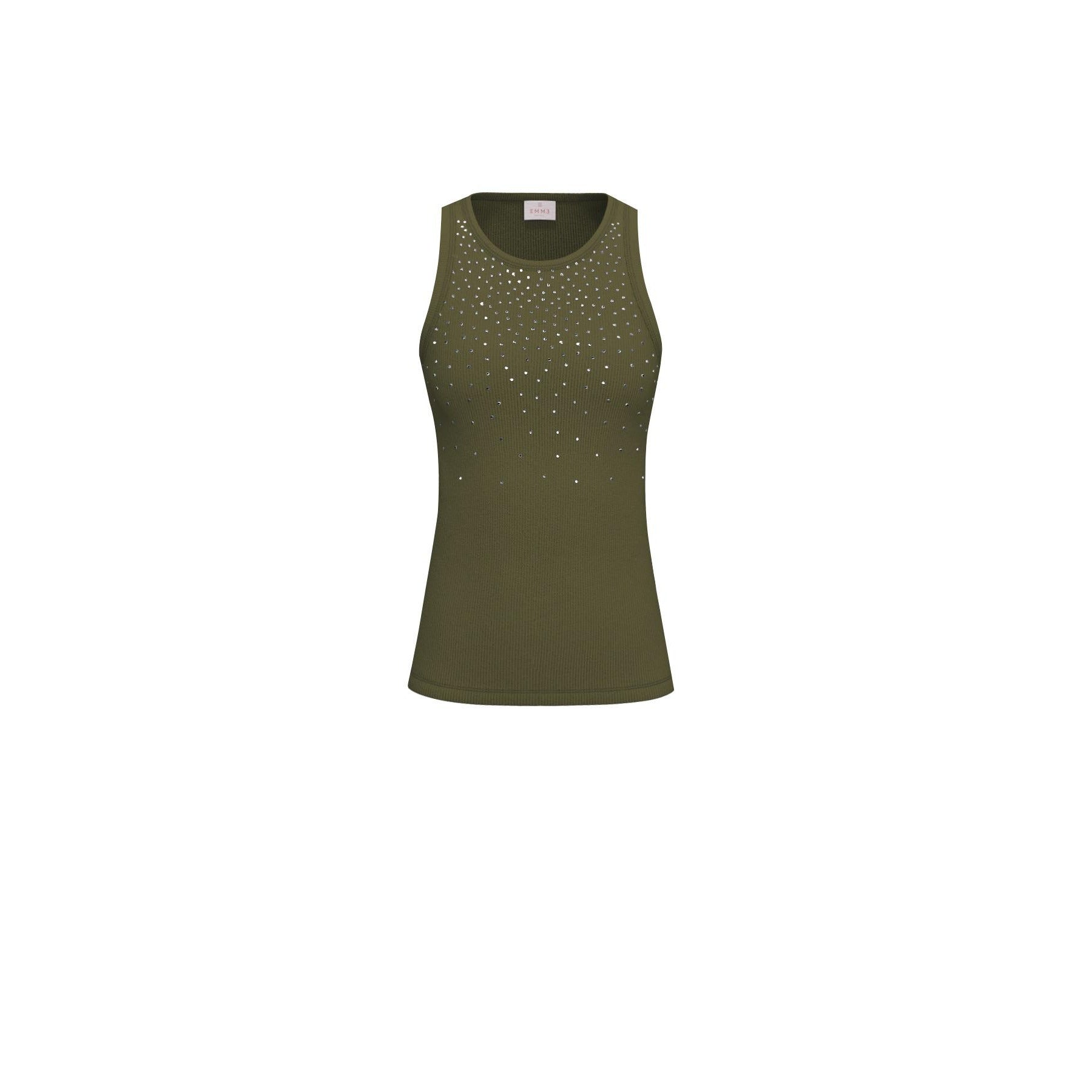 Canotta Emme in Jersey di Cotone Stretch - Bianco