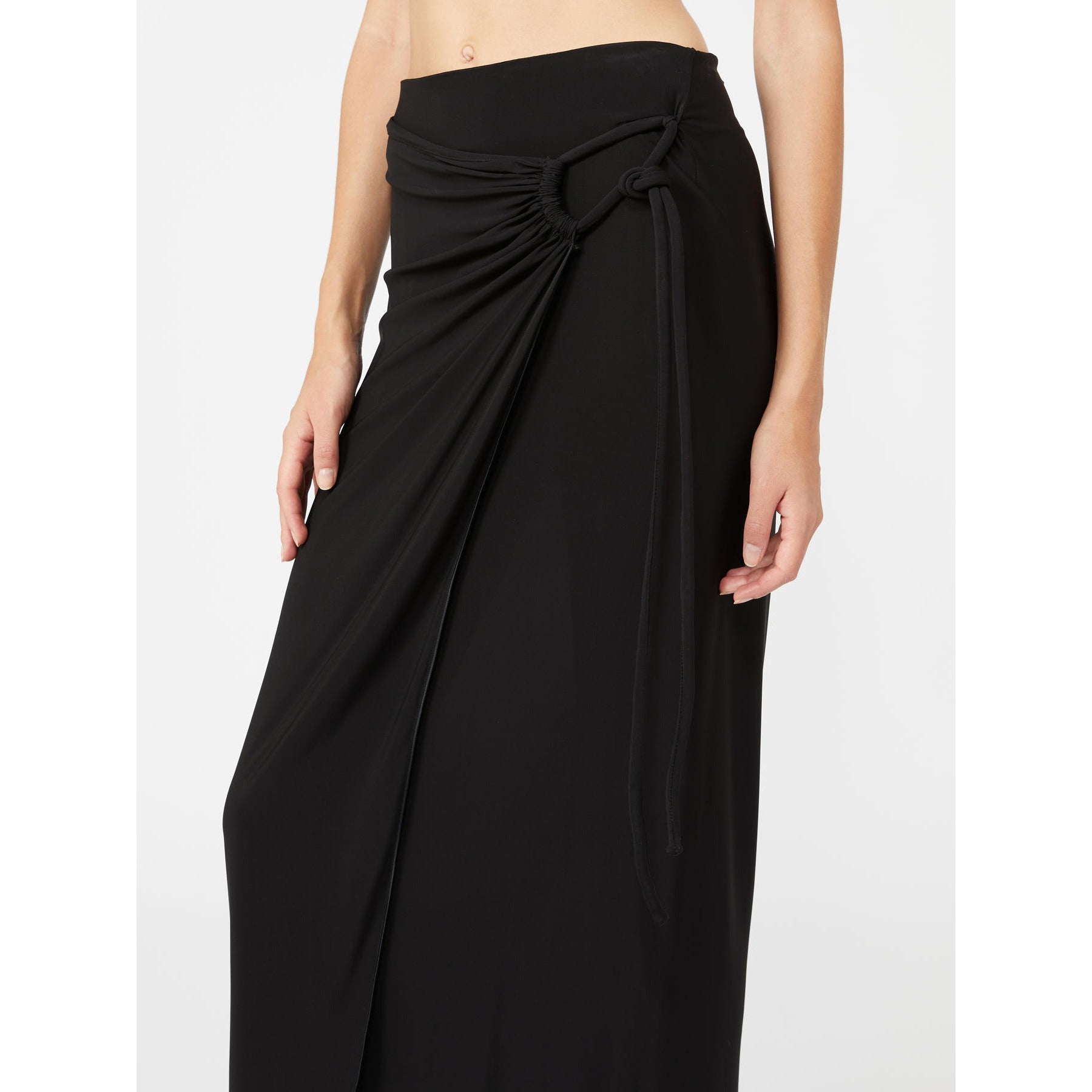 Gonna in Jersey Max Mara Beachwear - Nero