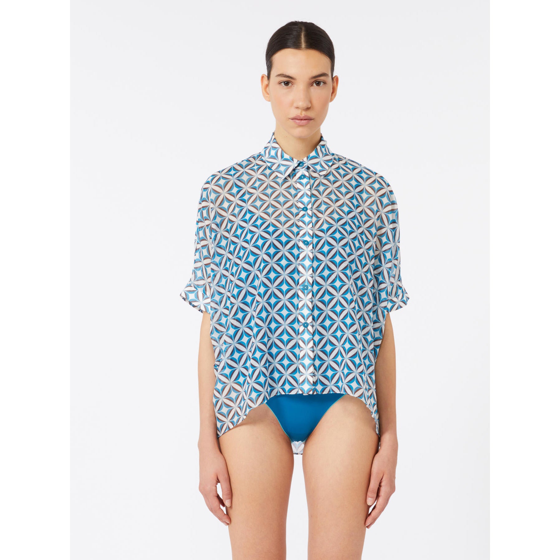 Camicia di seta e cotone Max Mara Beachwear - Fantasia