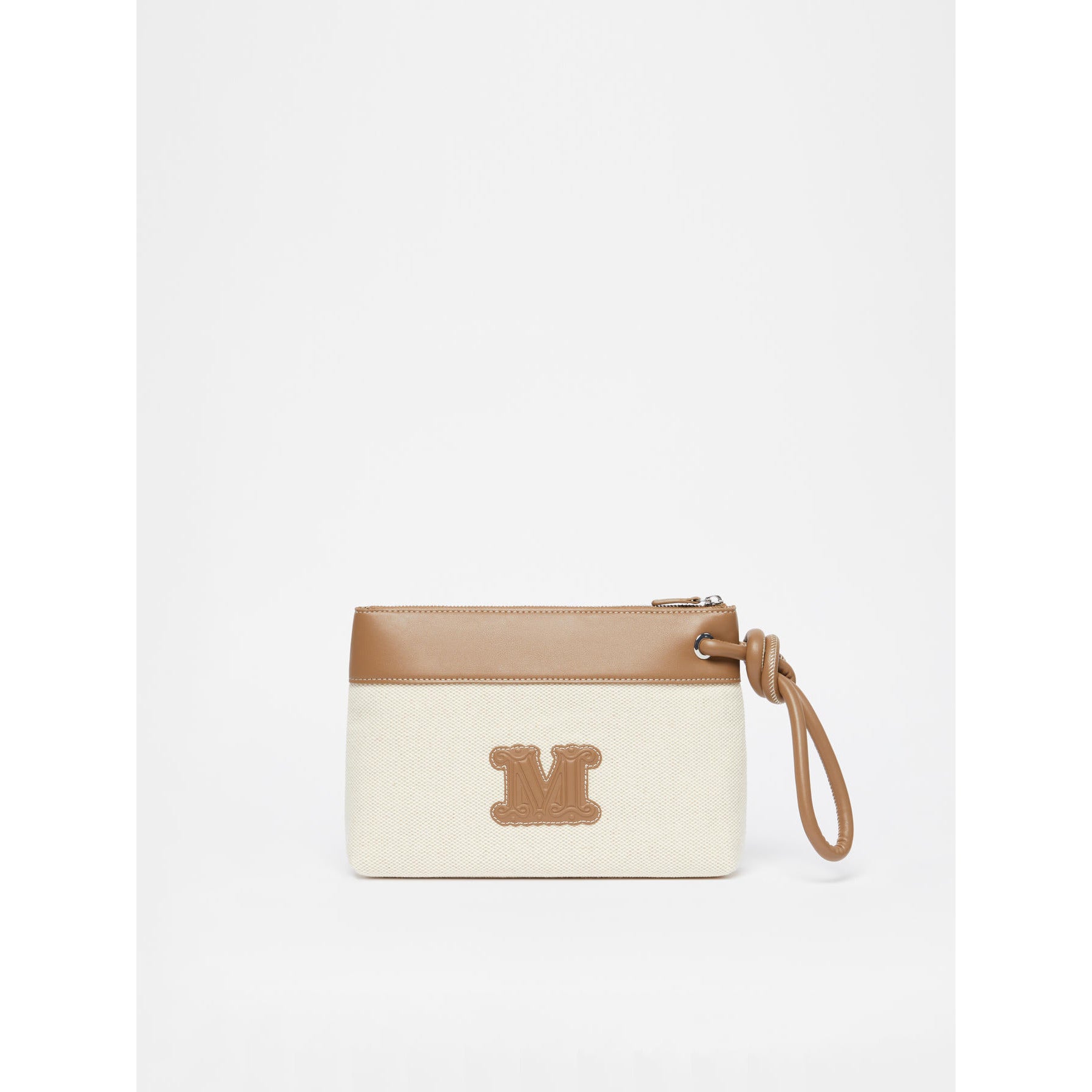 Pochette in canvas Max Mara Beachwear - Cammello