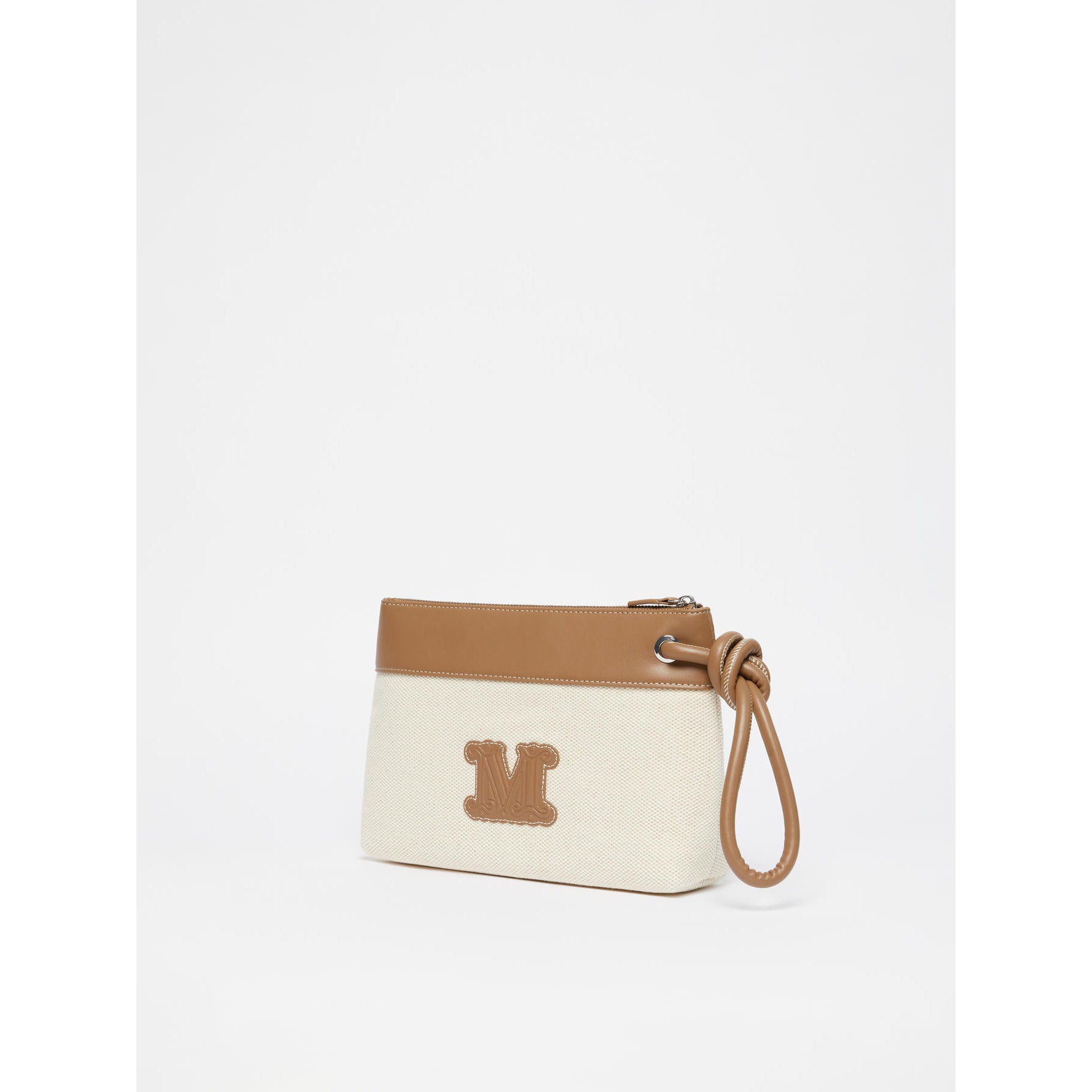 Pochette in canvas Max Mara Beachwear - Cammello