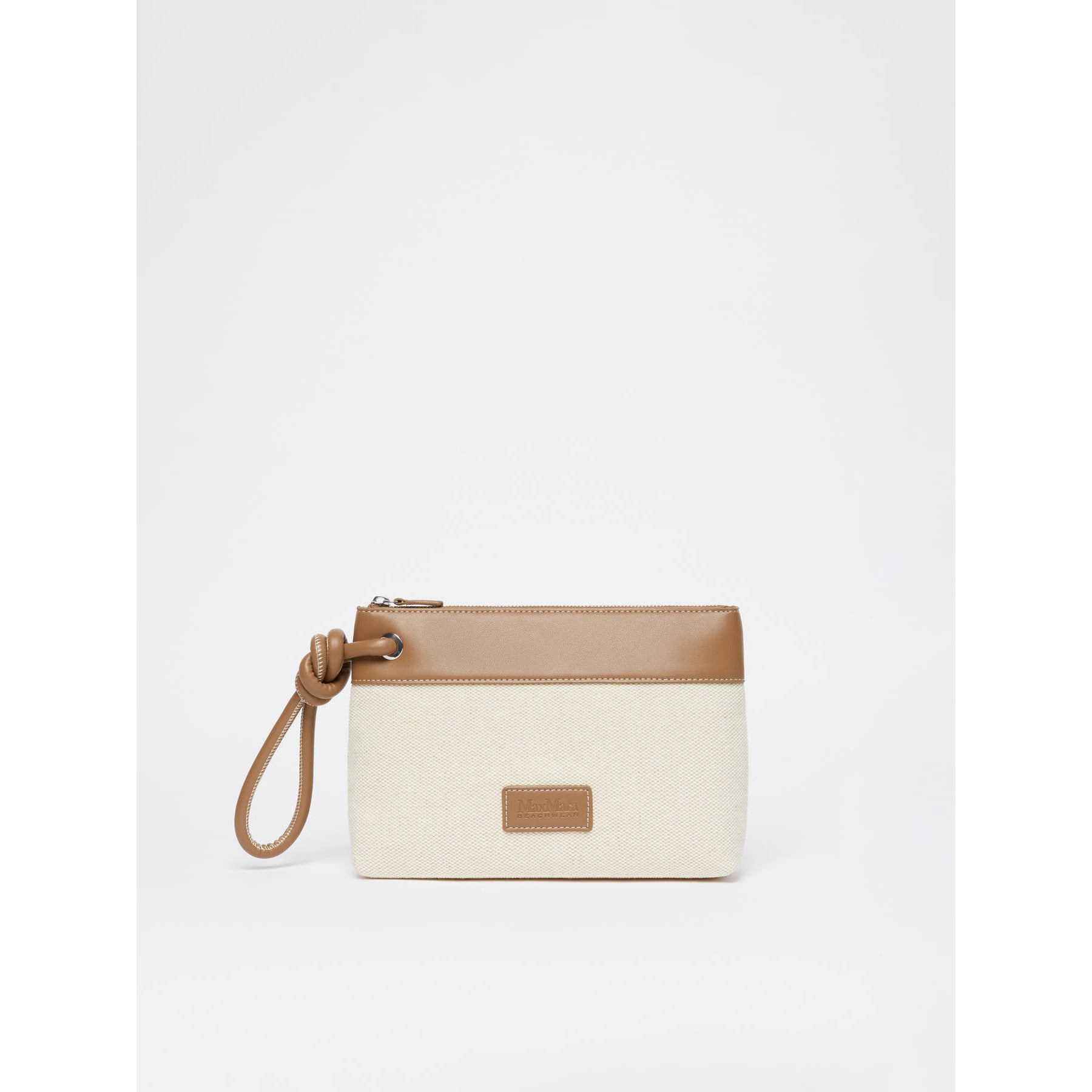 Pochette in canvas Max Mara Beachwear - Cammello