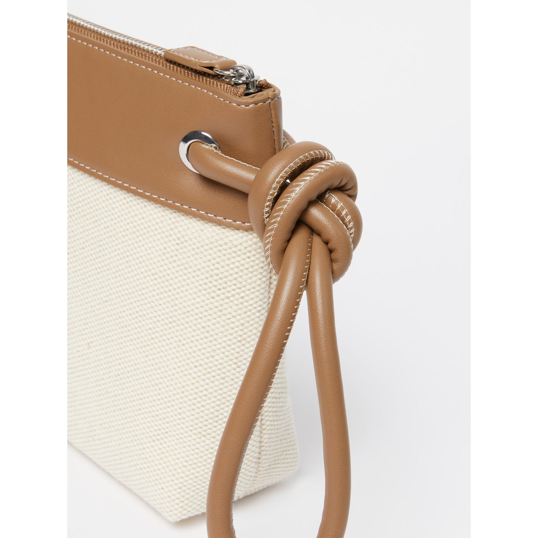 Pochette in canvas Max Mara Beachwear - Cammello