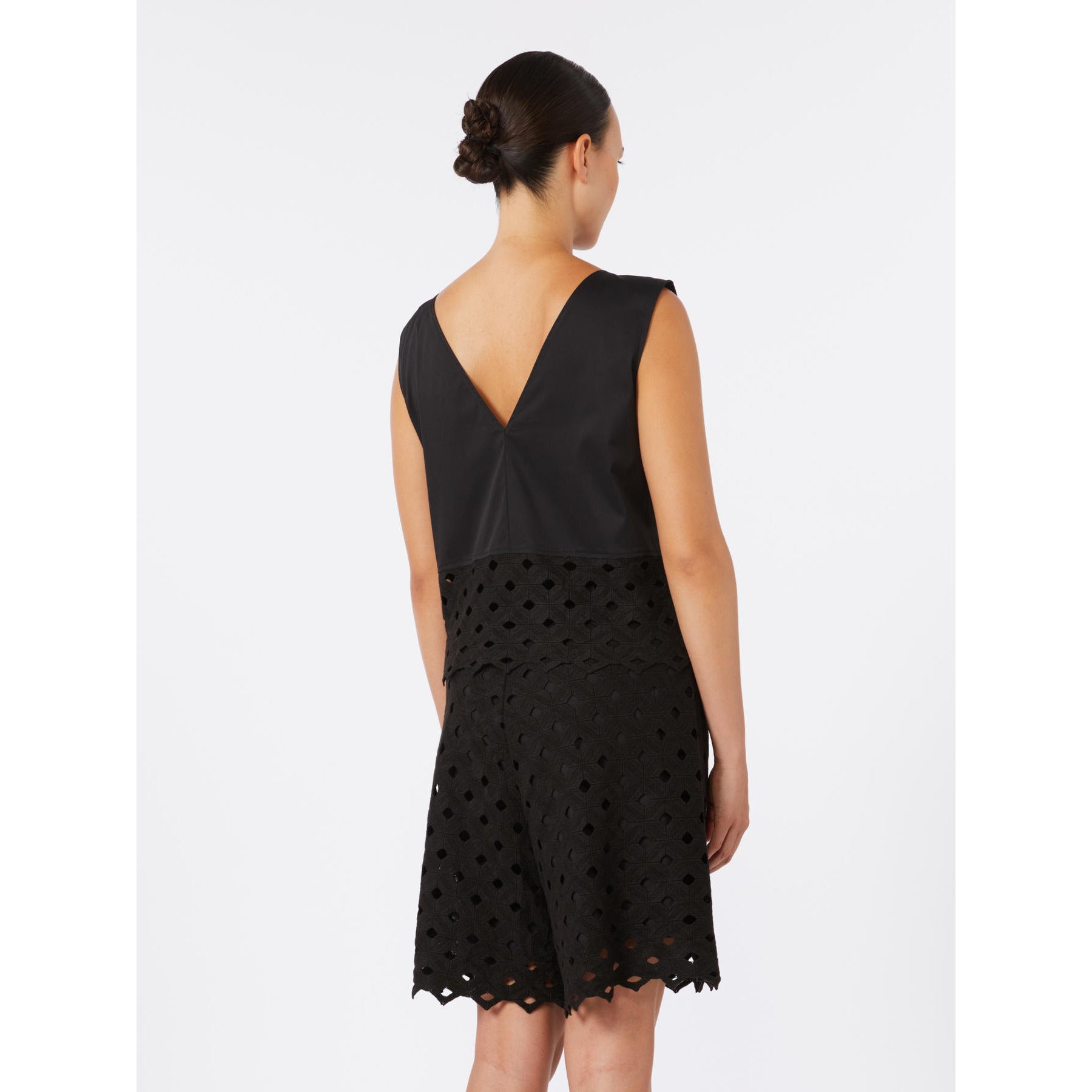 Top Crop Smanicato Max Mara Beachwear - Nero
