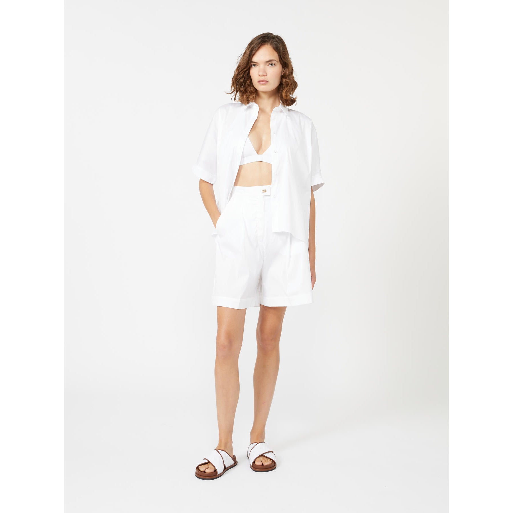 Camicia Oversize Max Mara Beachwear - Bianco