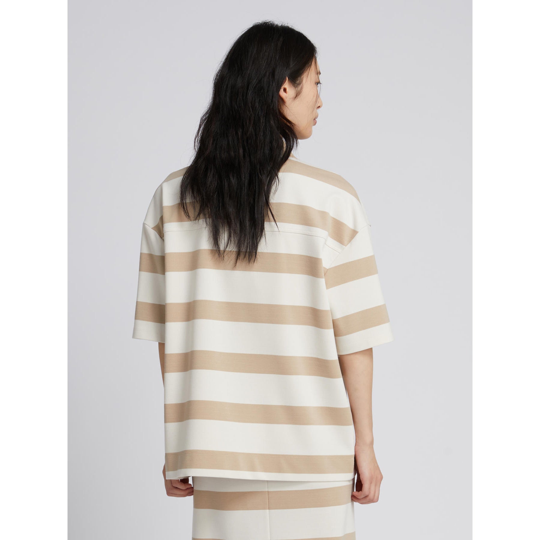 Polo MM by Max Mara a Righe Abetaia - Blu Bianco