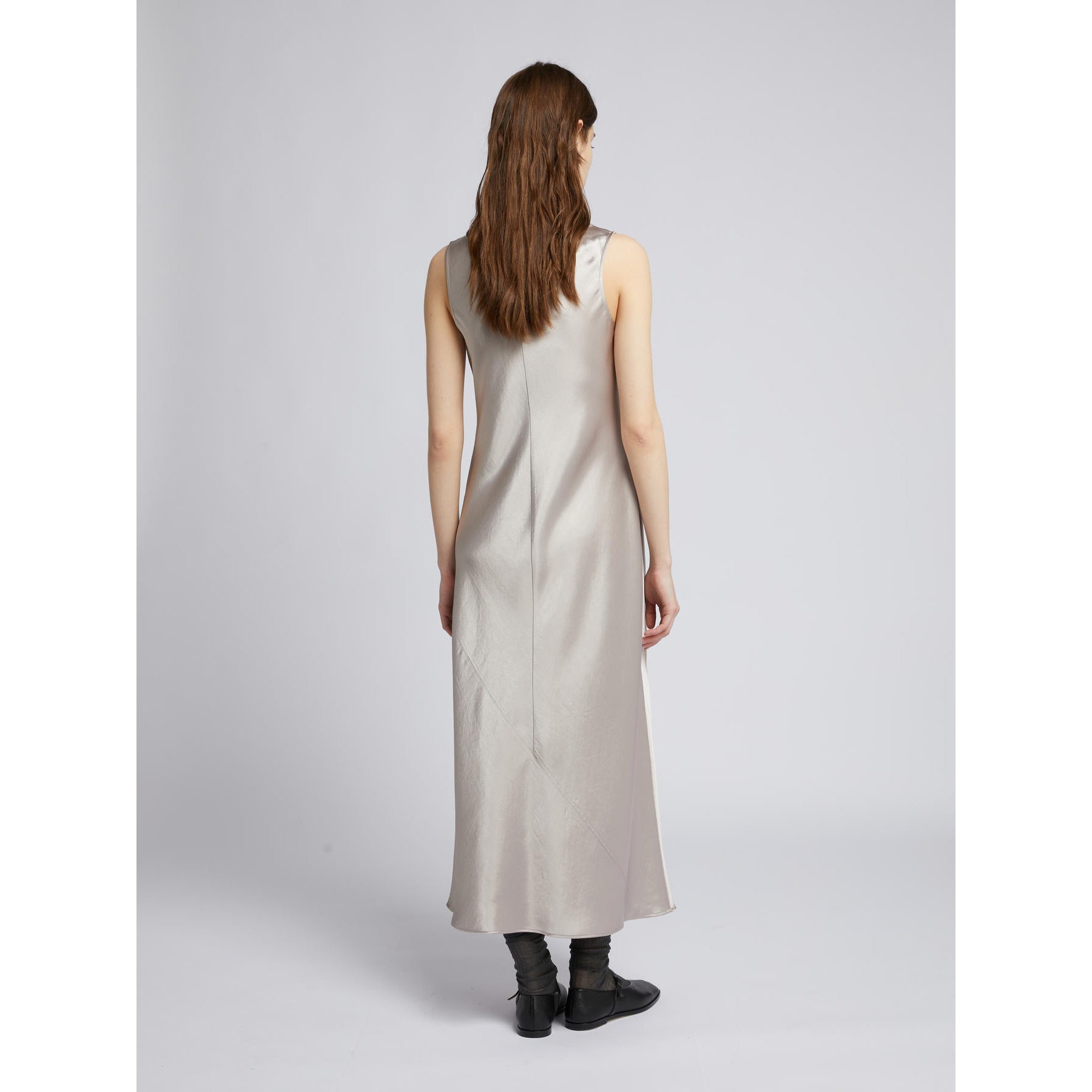 Abito in Raso Lucido MM by Max Mara - Nebbia