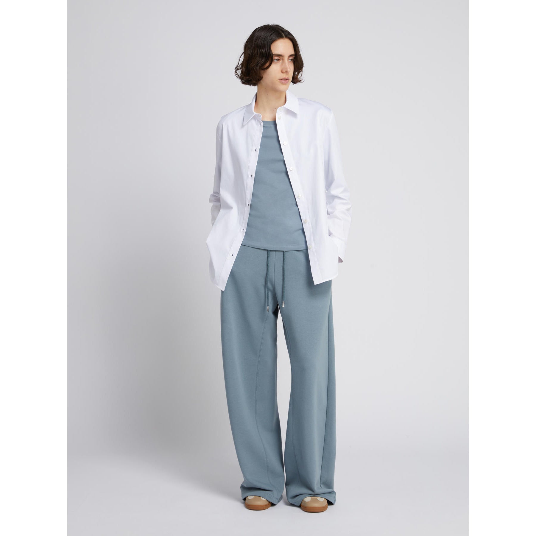Camicia in Raso di Cotone MM by Max Mara - Bianco