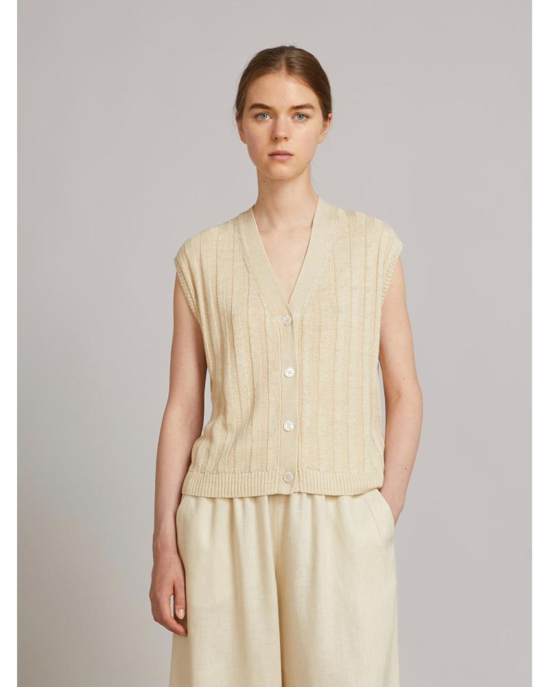 gilet max mara modello ranghi color avorio