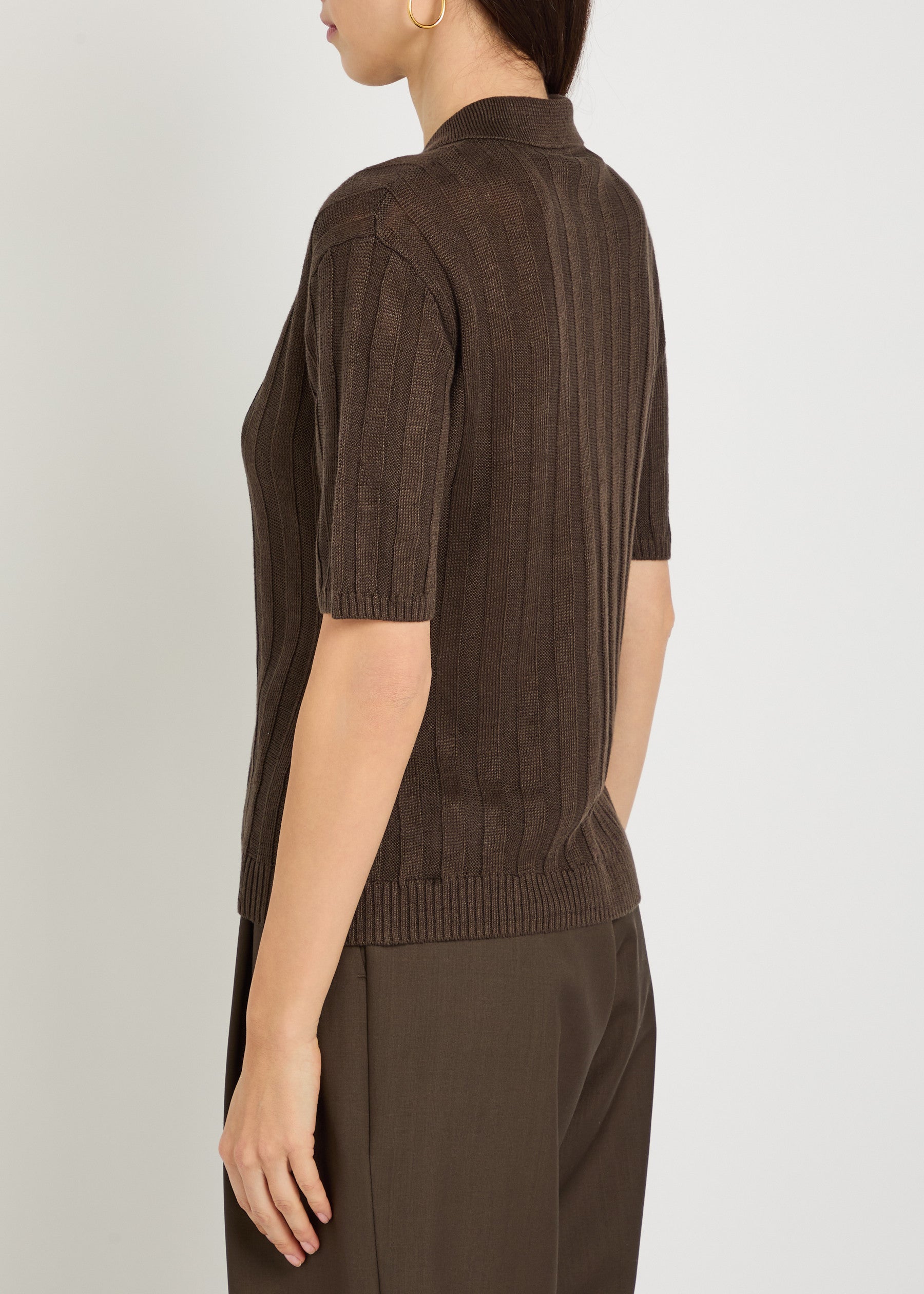 maglia max mara modello rivetto colore testa di moro