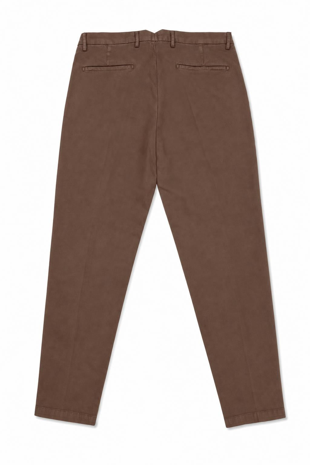 PANTALONI CHINO BRIGLIA TIBERIO - TESTA DI MORO