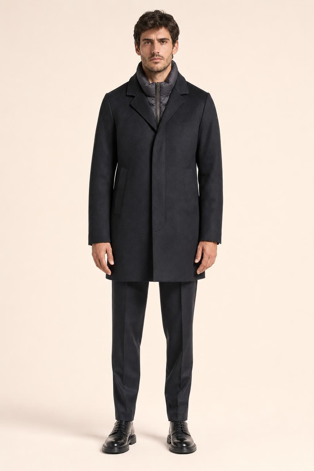 DUNO - CAPPOTTO FONDO BLU DI PRUSSIA