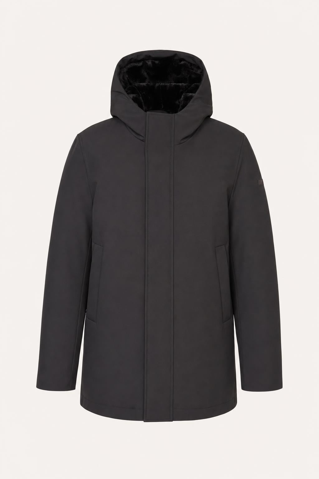 DUNO - GIACCONE INVERNALE CON CAPPUCCIO DA UOMO - NAVY