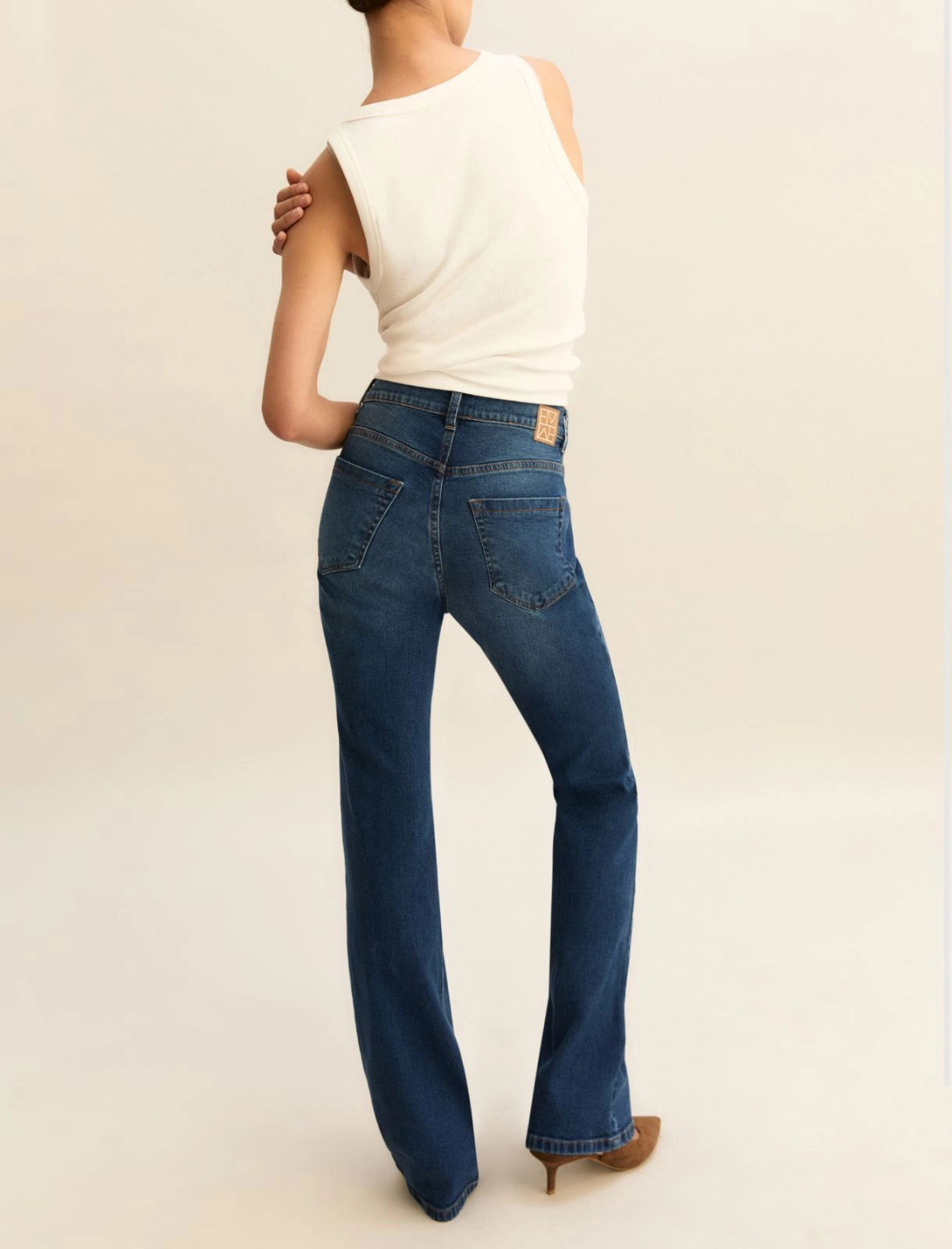 Emme Marella Pantalone Modello Bootcut Blu