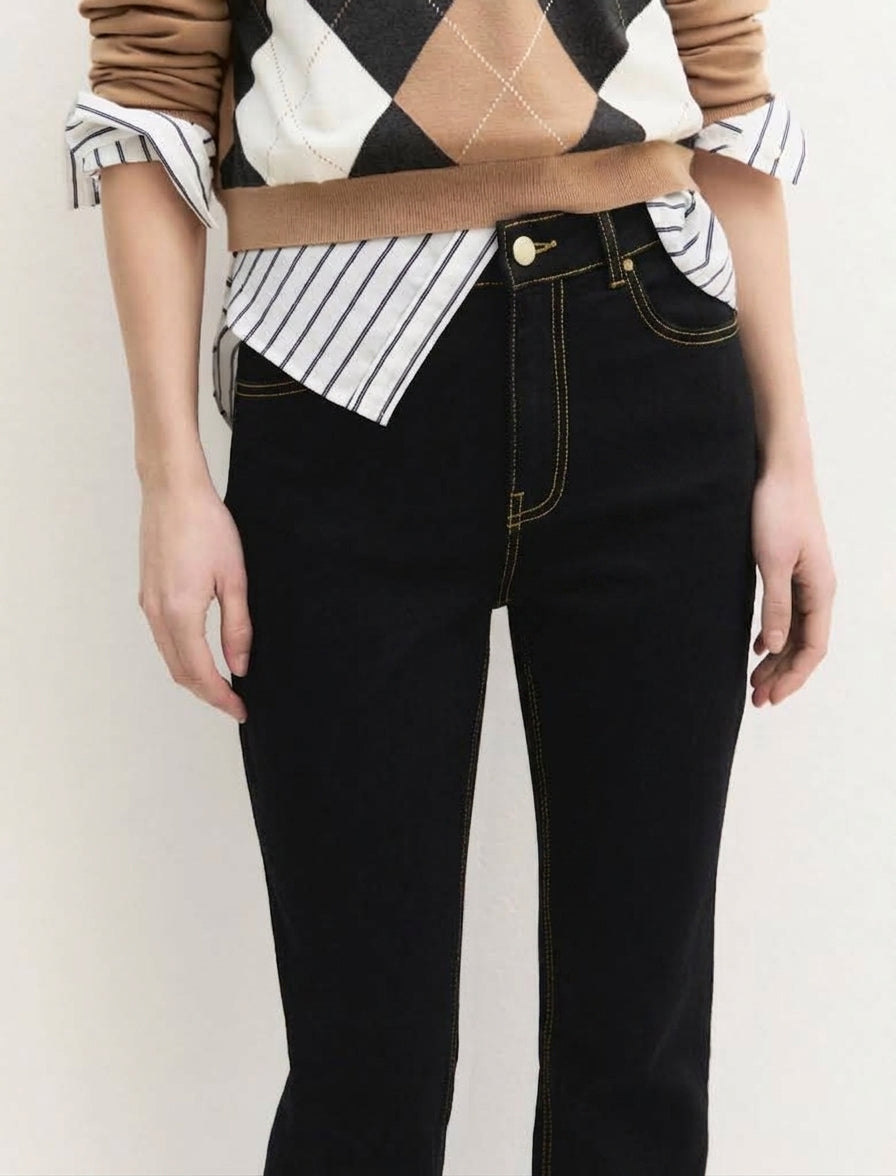 Jeans bootcut - NERO