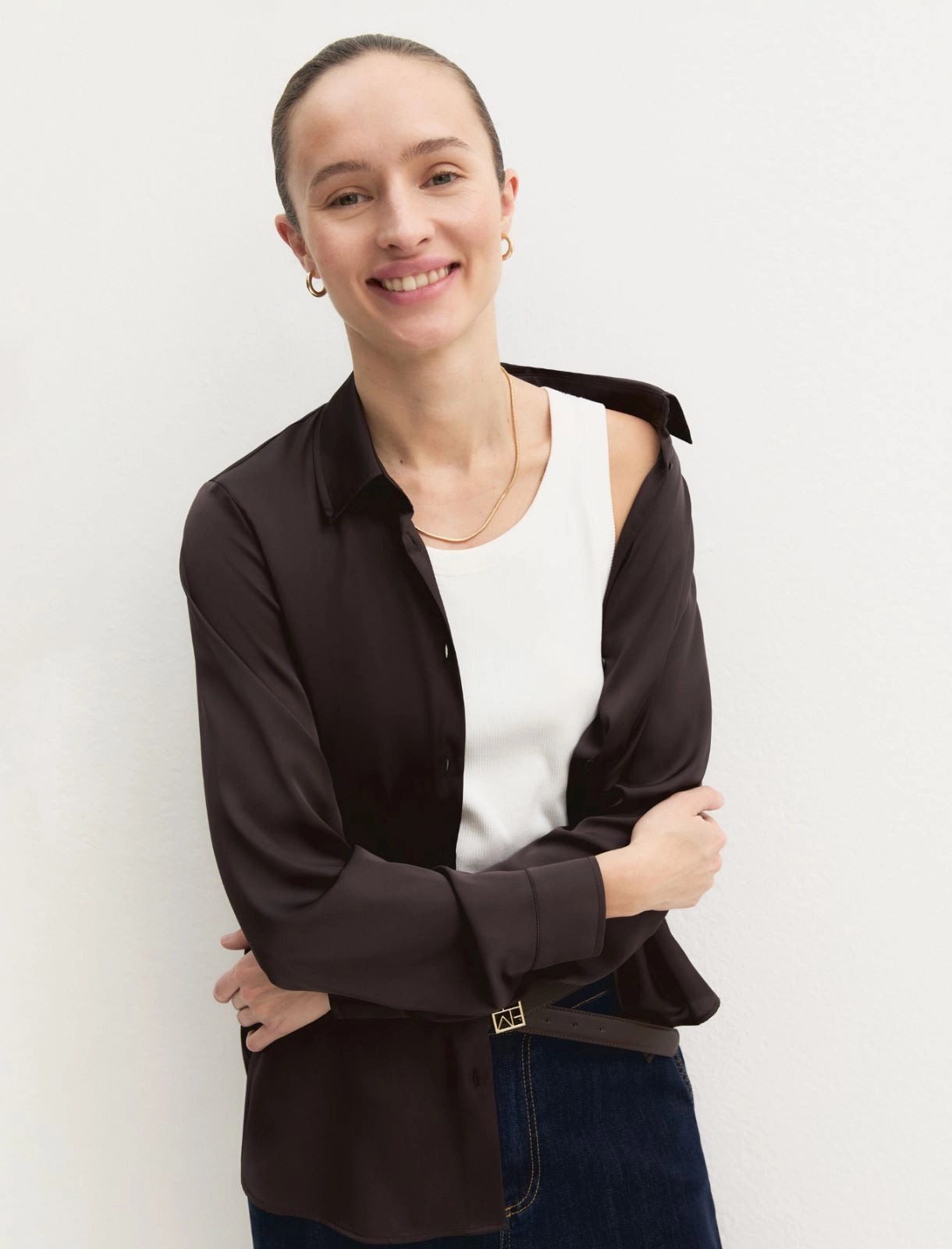 Camicia EMME Marella Modello Edro Colore testa di moro