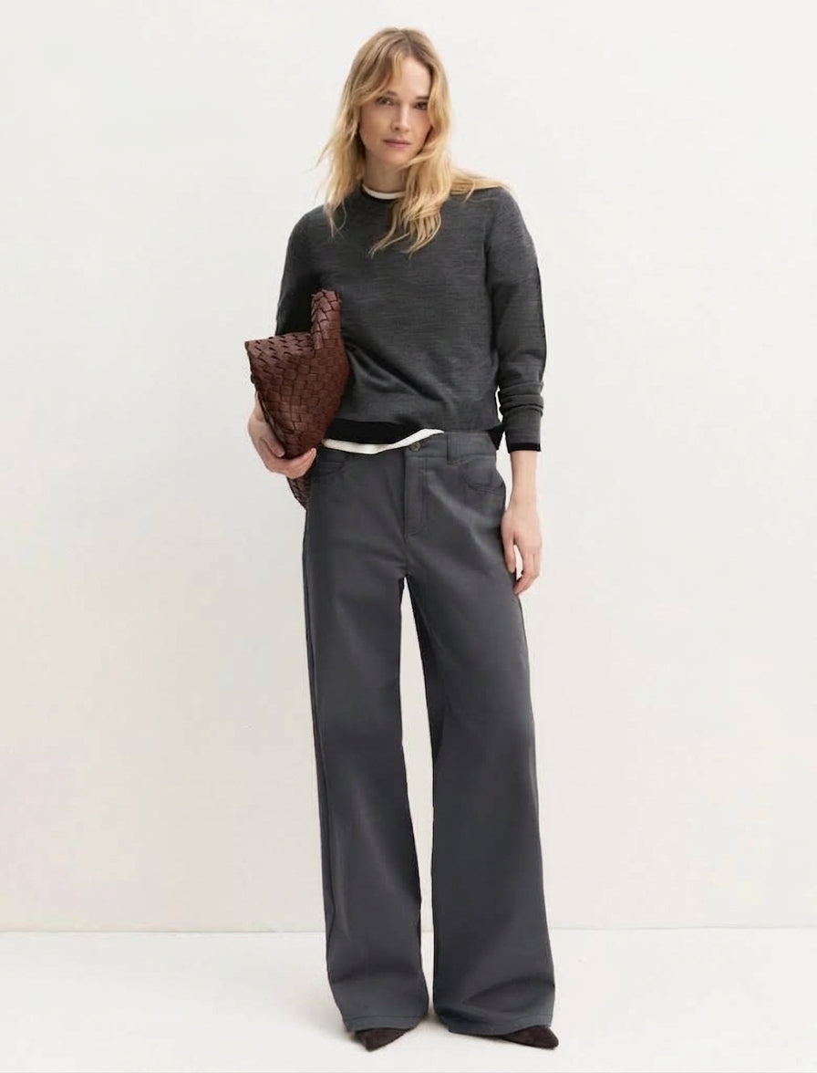 pantalone EMME Marella Modello fuggito Colore Grafite