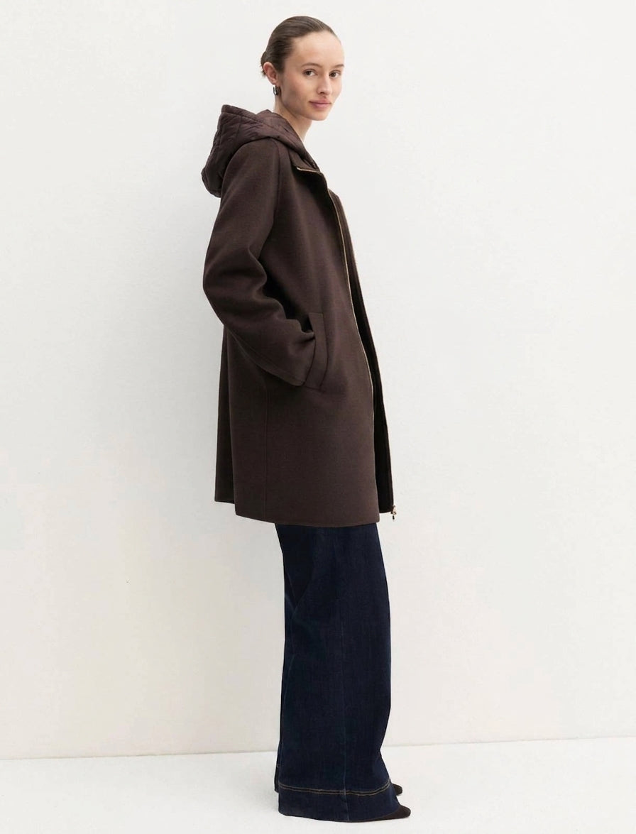 Cappotto in double - TESTA DI MORO