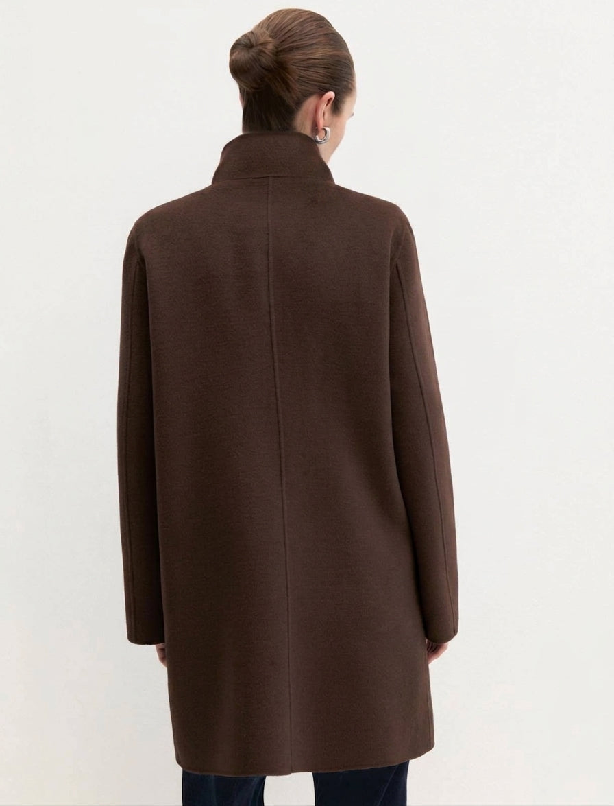 Cappotto in double - TESTA DI MORO