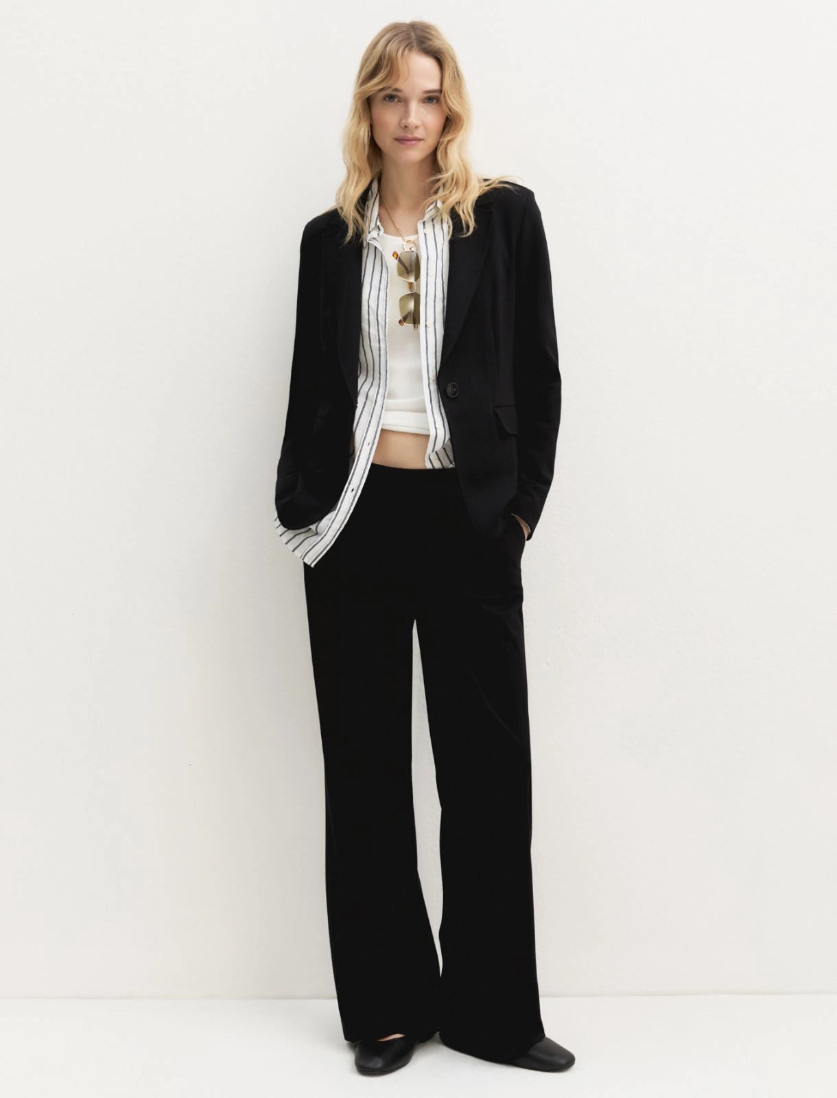 pantalone in jersey EMME Marella Modello palace Colore nero