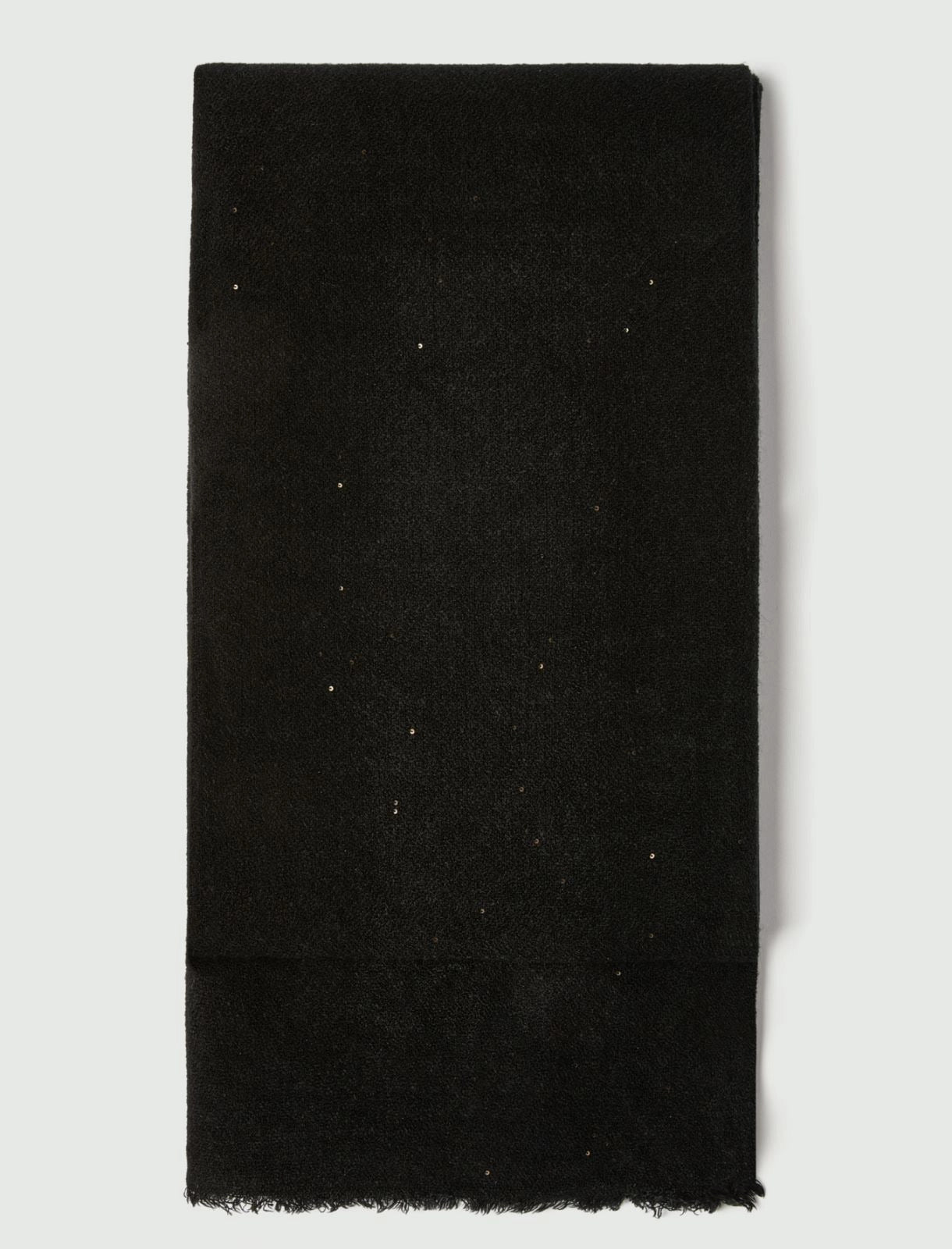 Stola con paillette - NERO