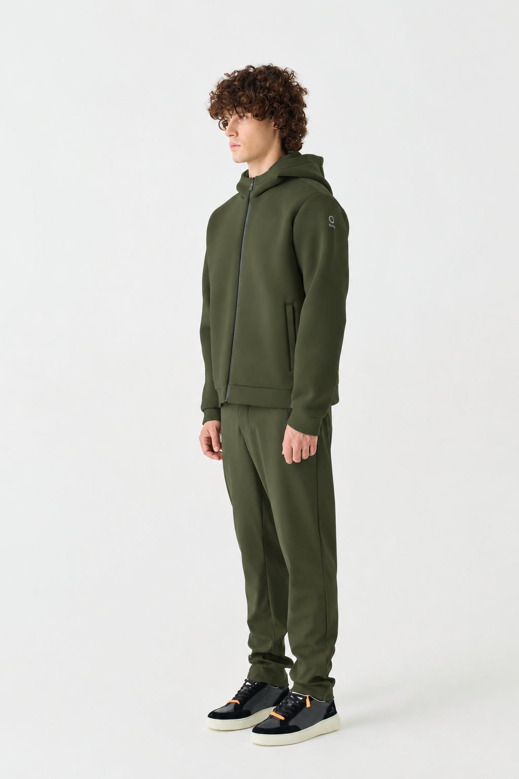 Felpa uomo SUNS Marzio neo - Verde Militare