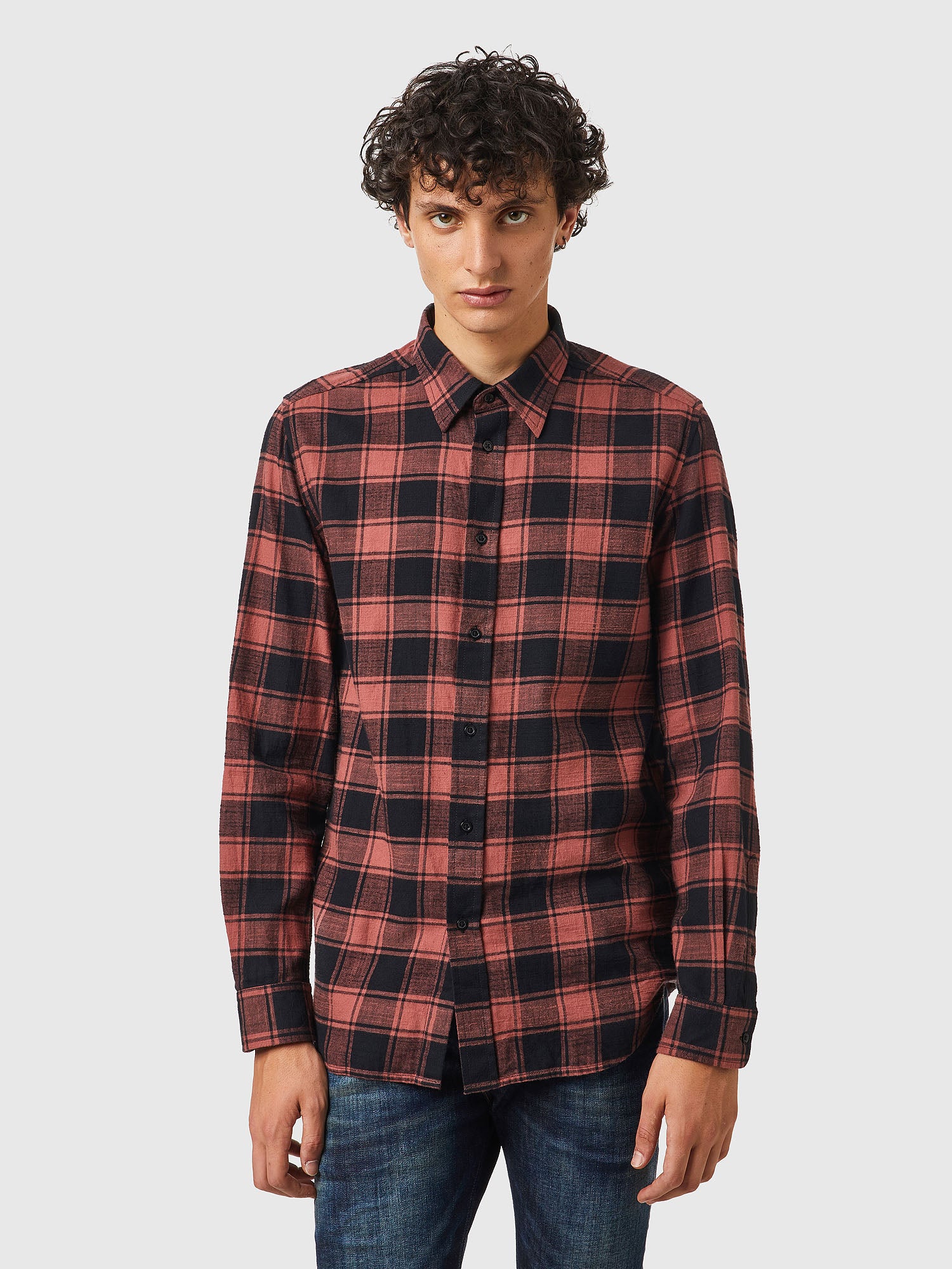 Diesel Men's Shirt - Black/moka
